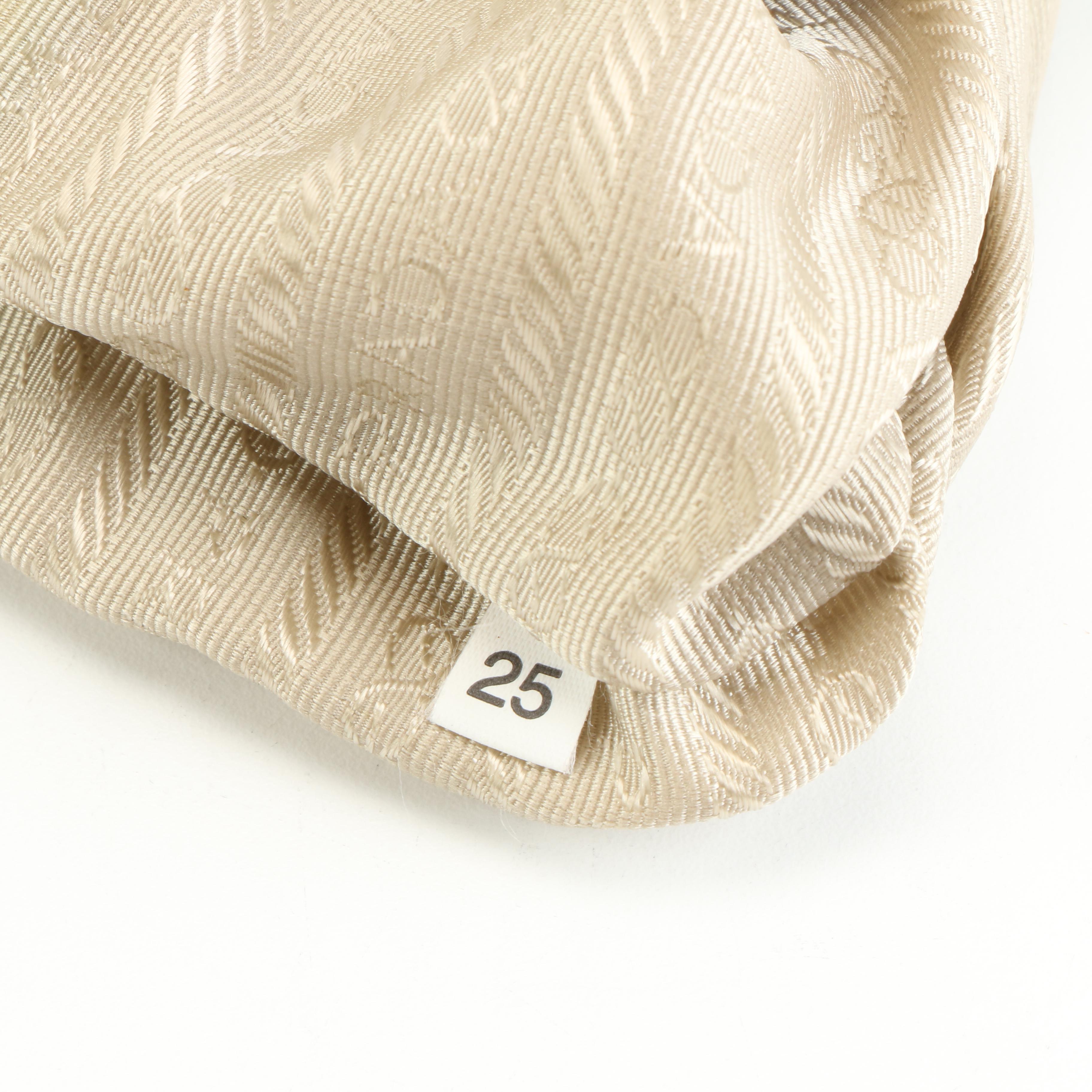 Prada Tessuto Baguette Bag in Khaki Nylon with Brown Leather Trims