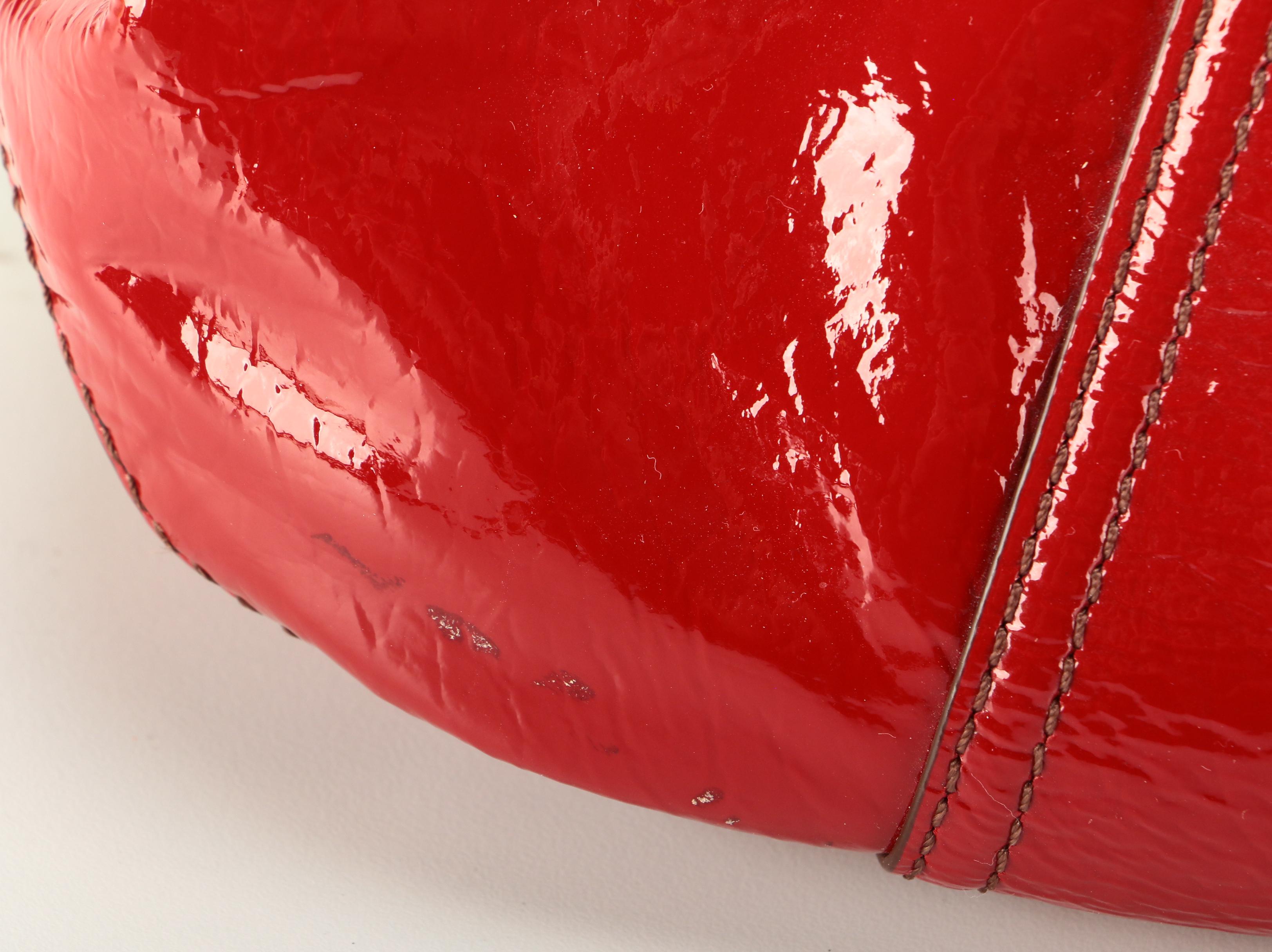 Cole Haan Two-Way Tote Bag in Red Patent Leather