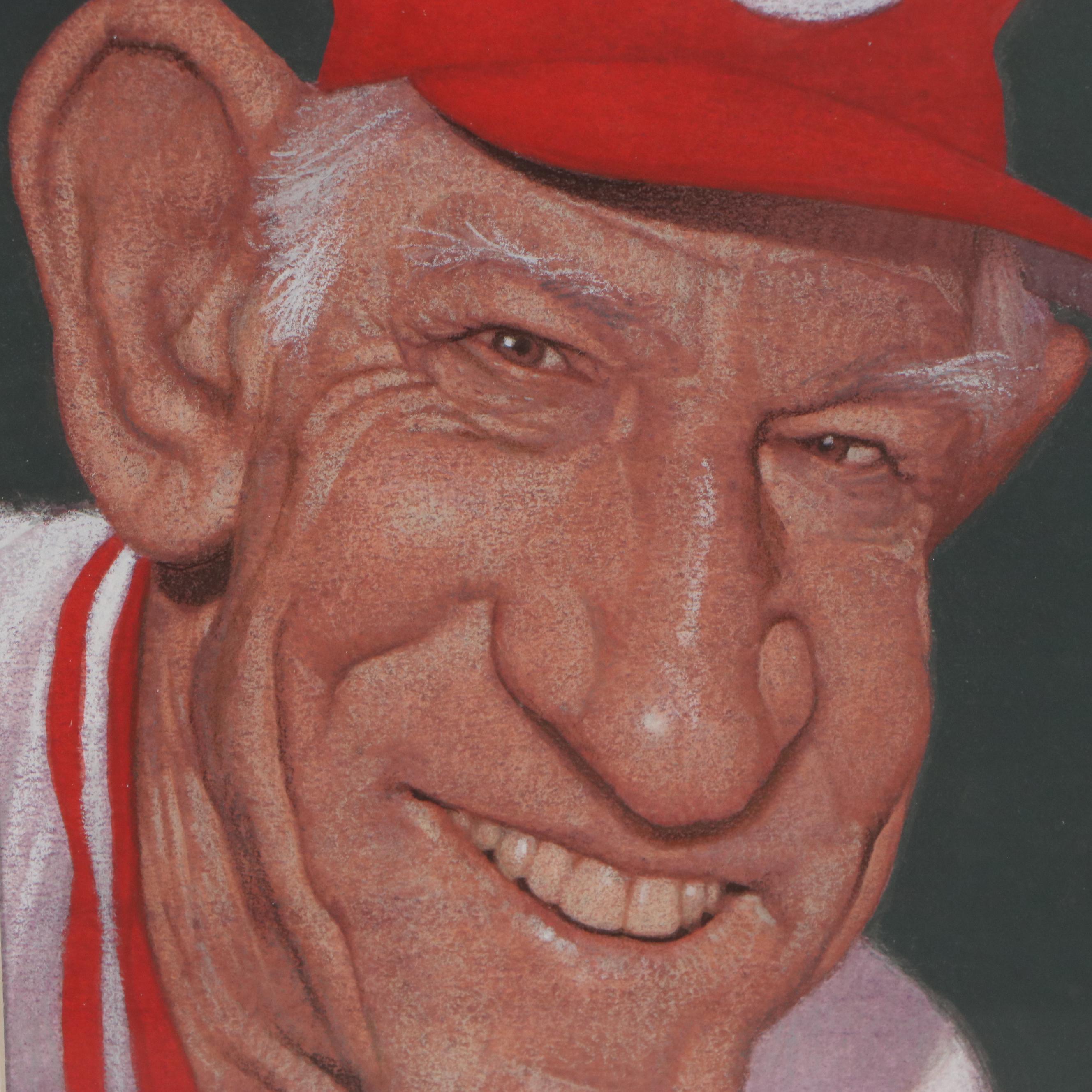 C. F. Payne Caricature Portrait Pastel Drawing "Sparky," 2010