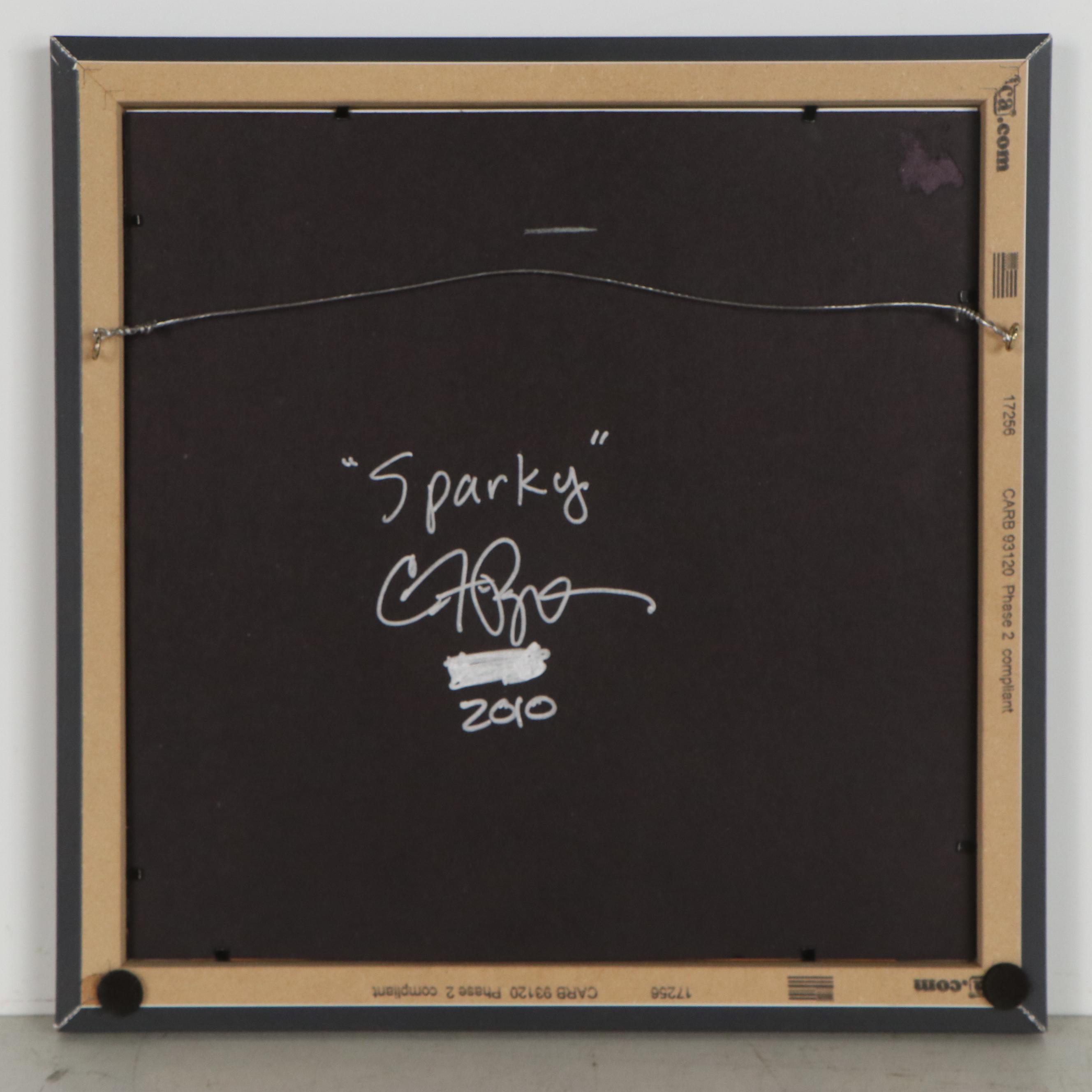 C. F. Payne Caricature Portrait Pastel Drawing "Sparky," 2010