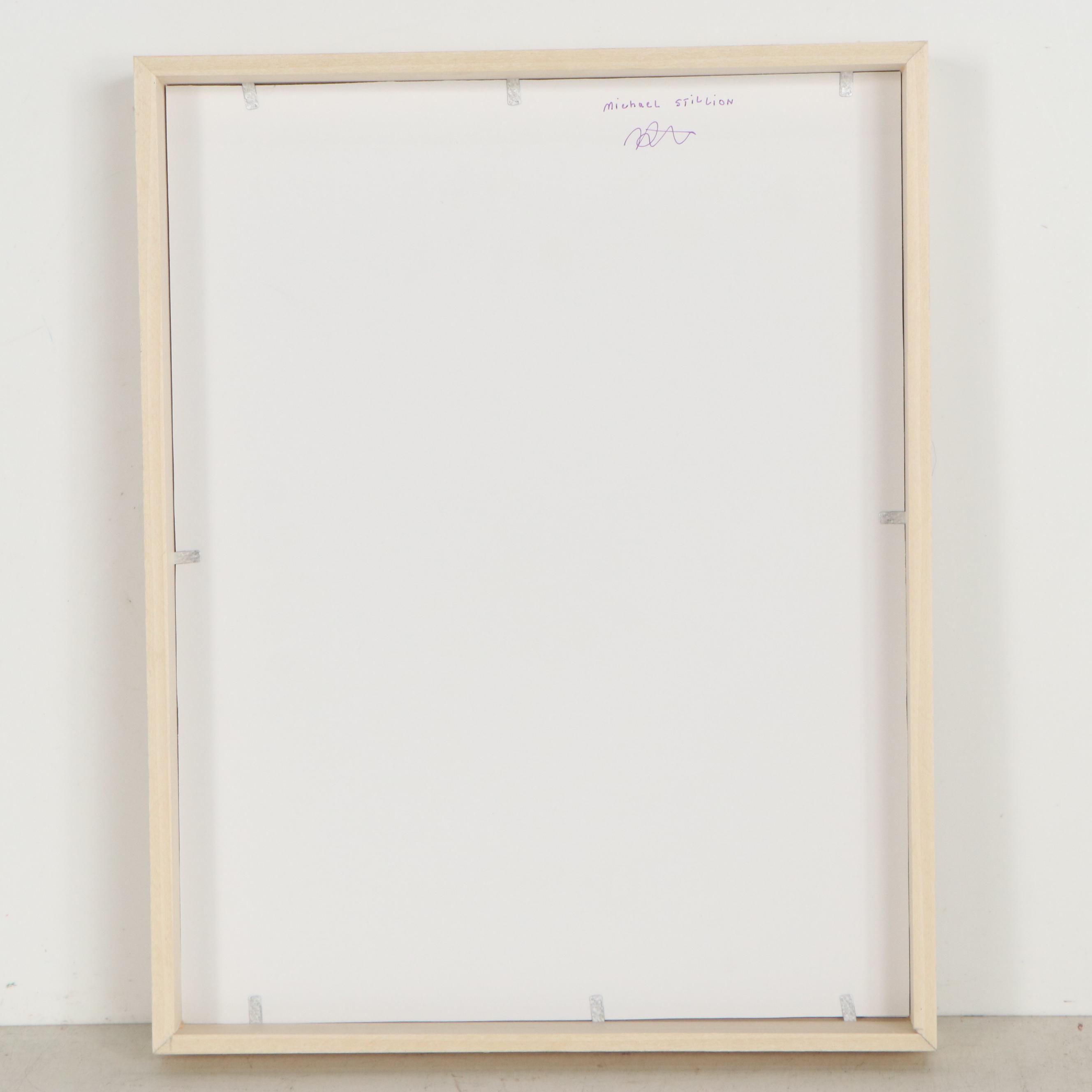 Michael Stillion Floral Still Life Monoprint