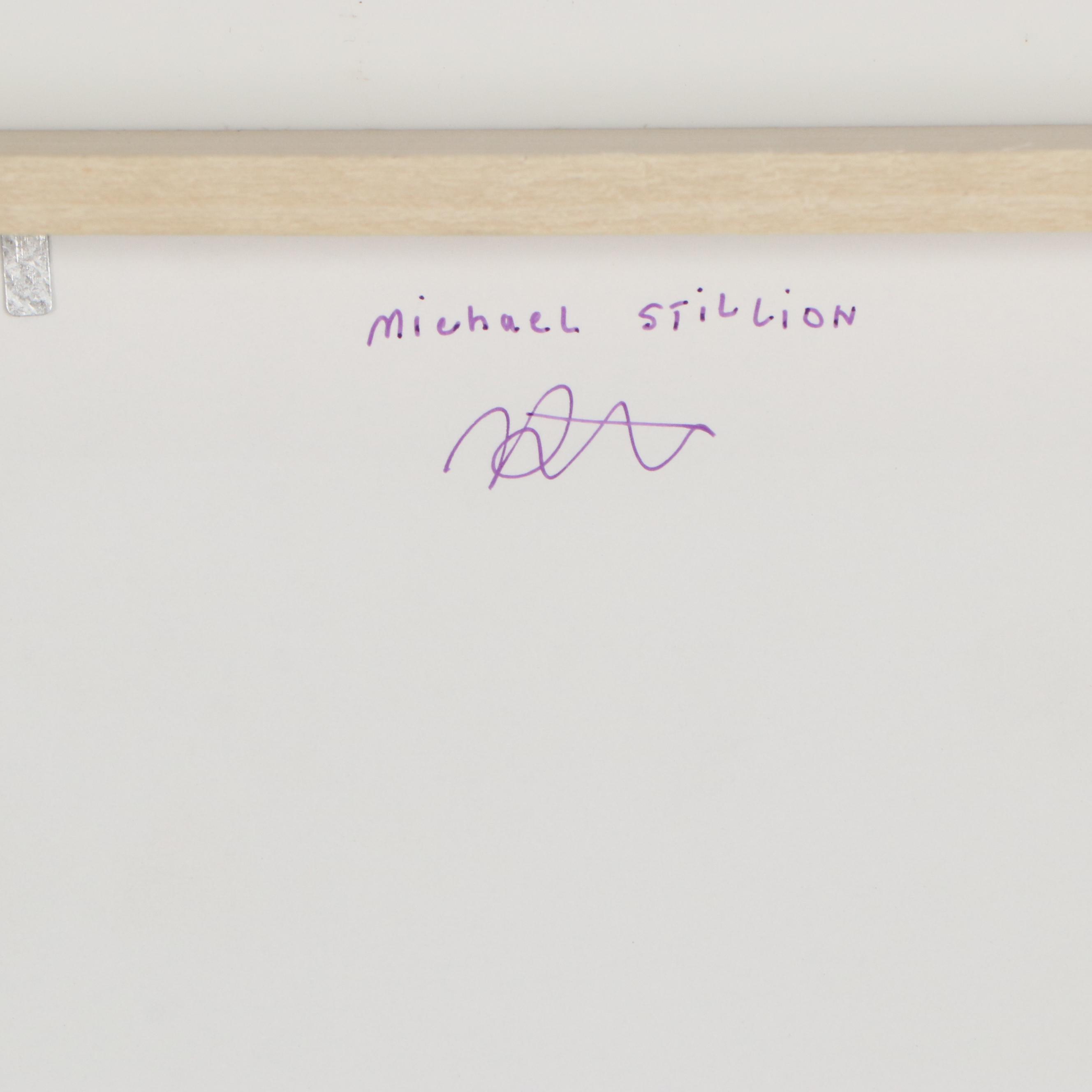 Michael Stillion Floral Still Life Monoprint