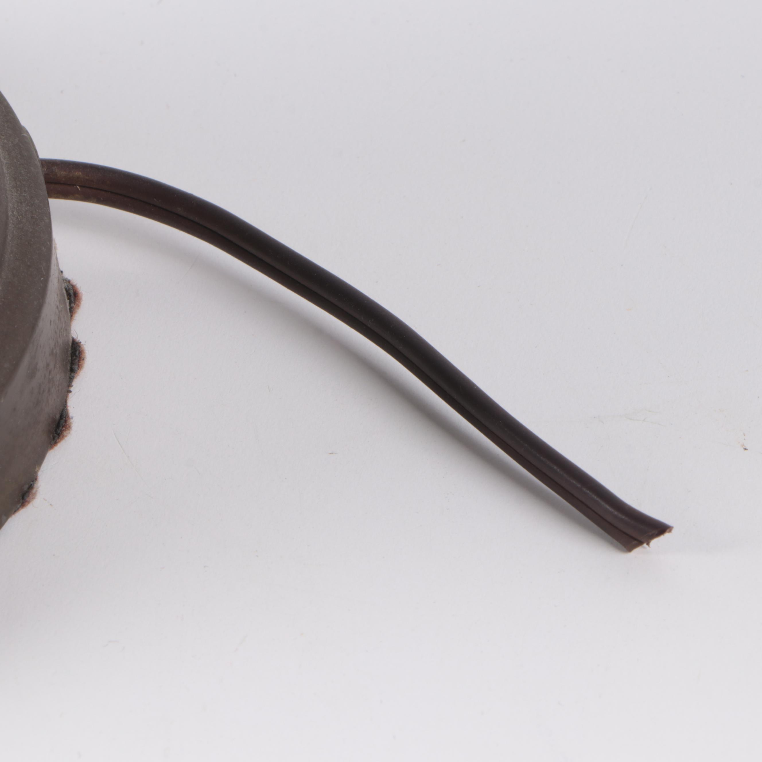 Metallic Grey and Gilt Accent Ceramic Table Lamp