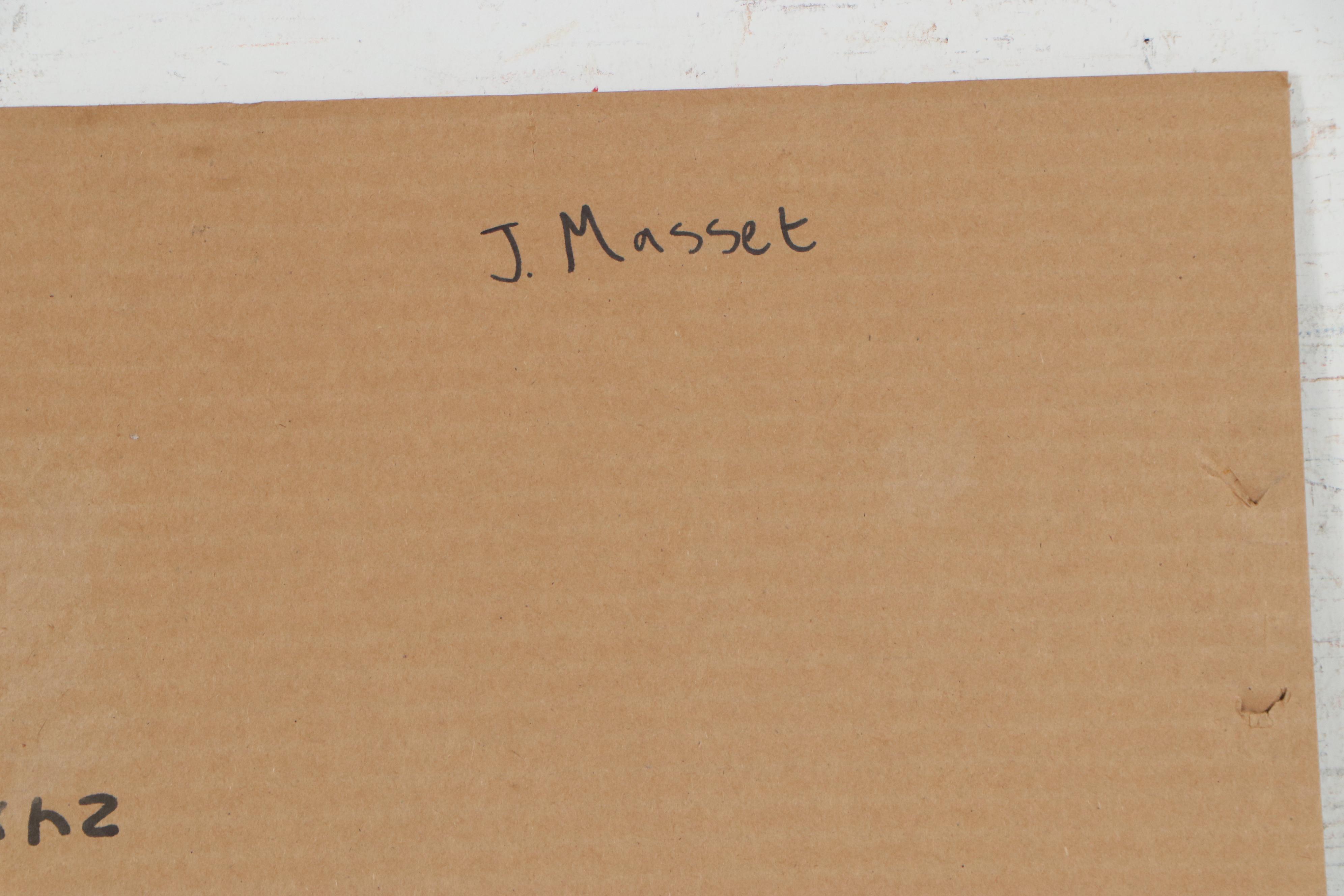 Josie Masset Nocturne Scene Watercolor and Ink Painting