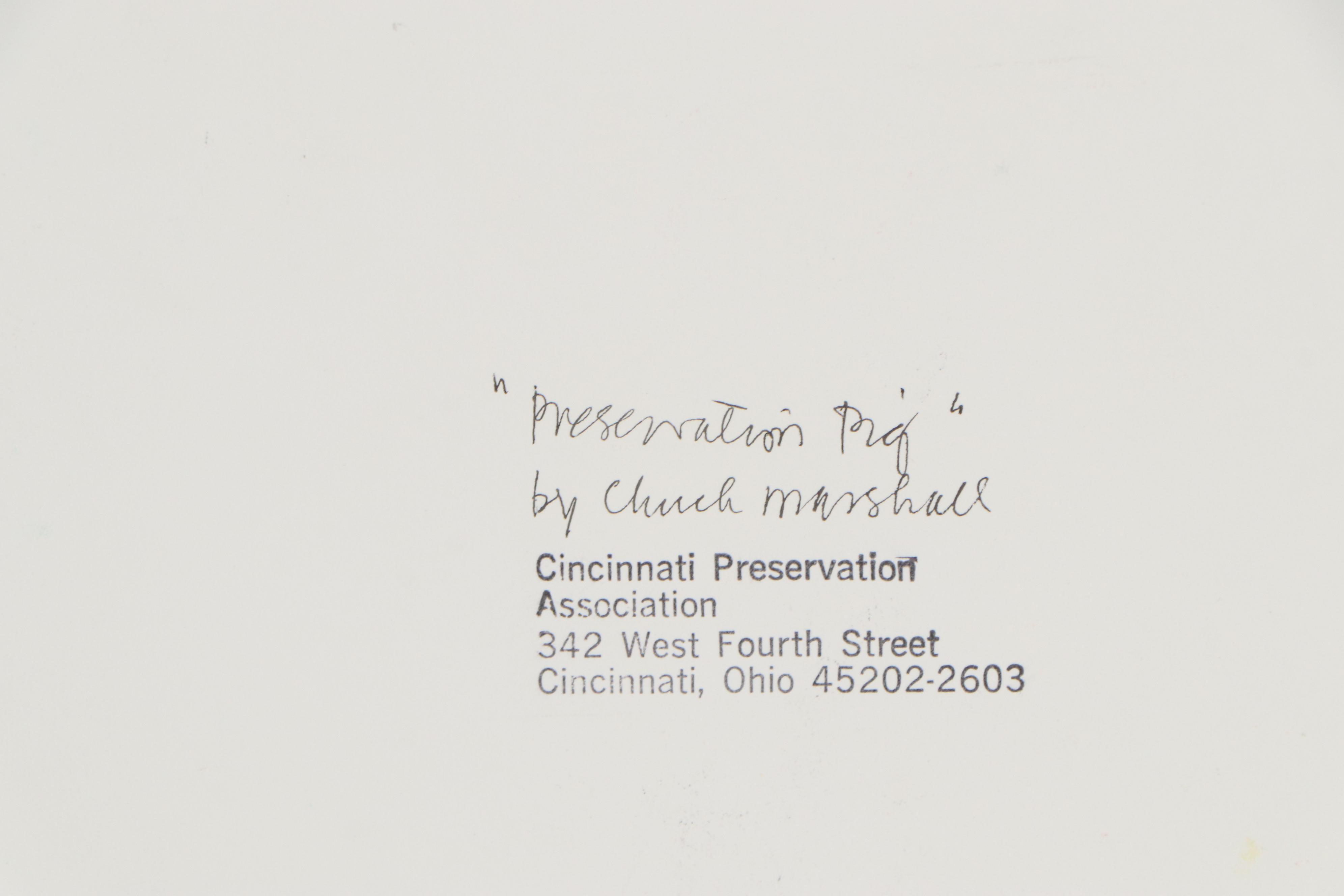 Chuck Marshall Gouache Painting "Preservation Pig"