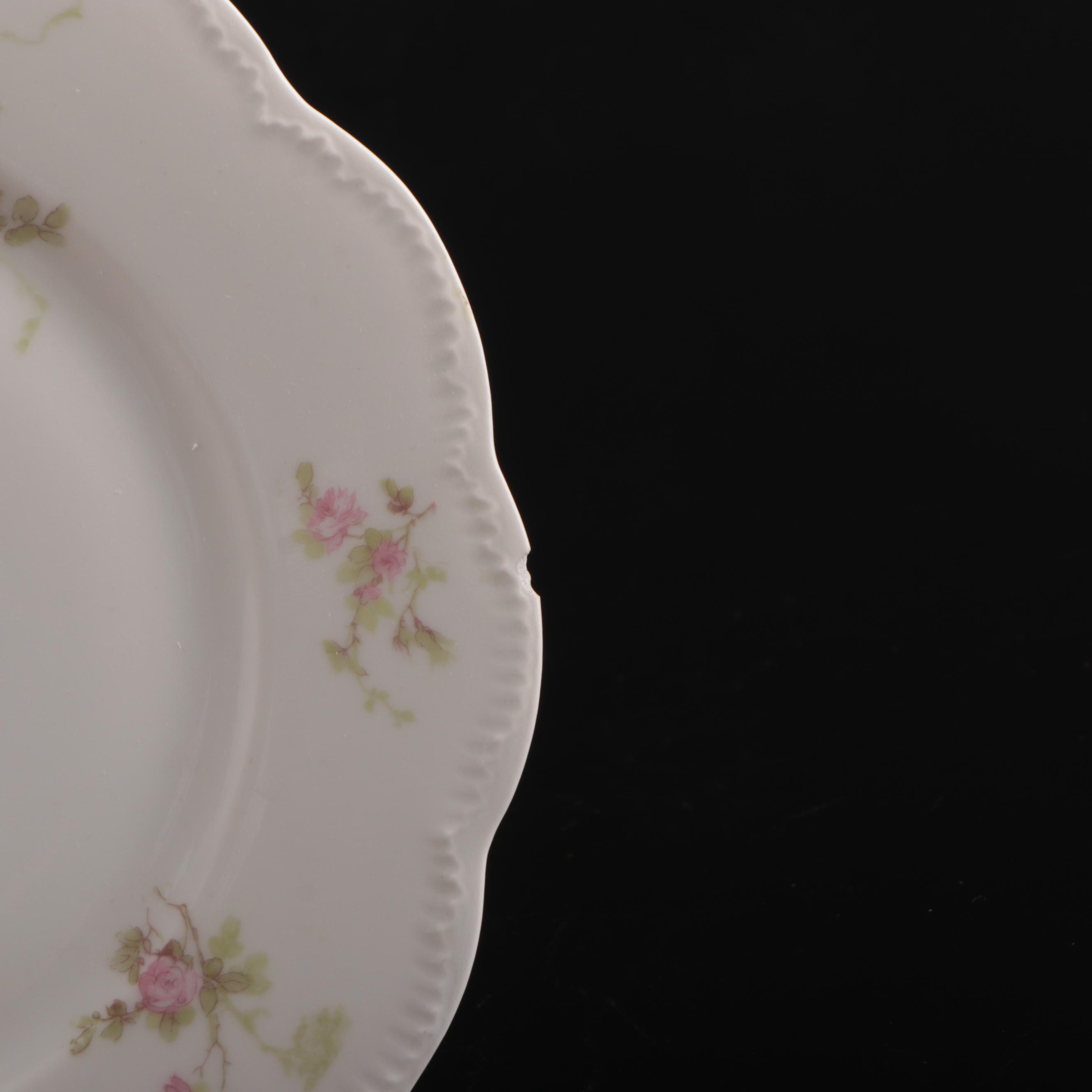 Haviland Limoges Pink Floral Porcelain Dinnerware