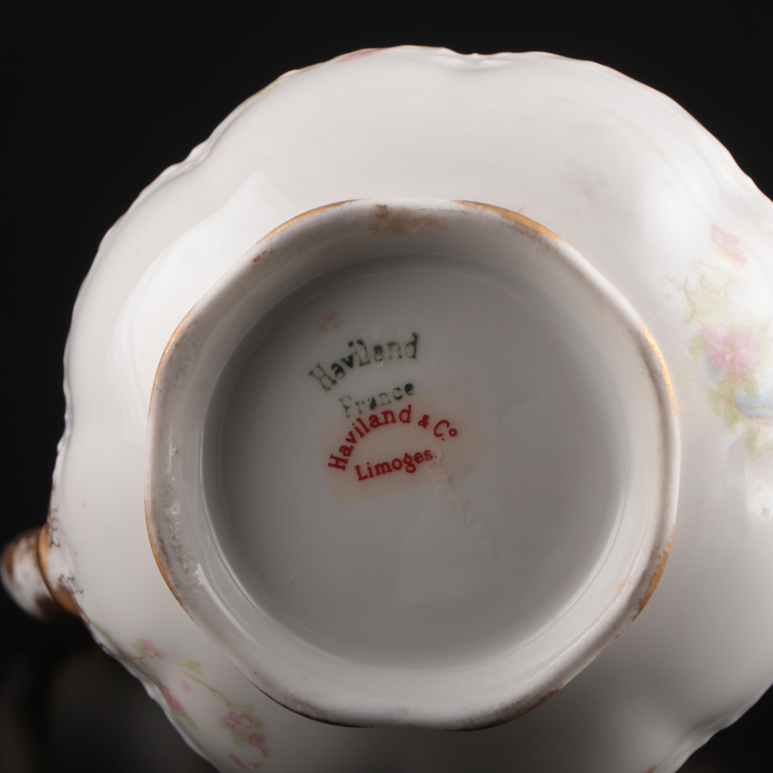 Haviland Limoges Pink Floral Porcelain Dinnerware