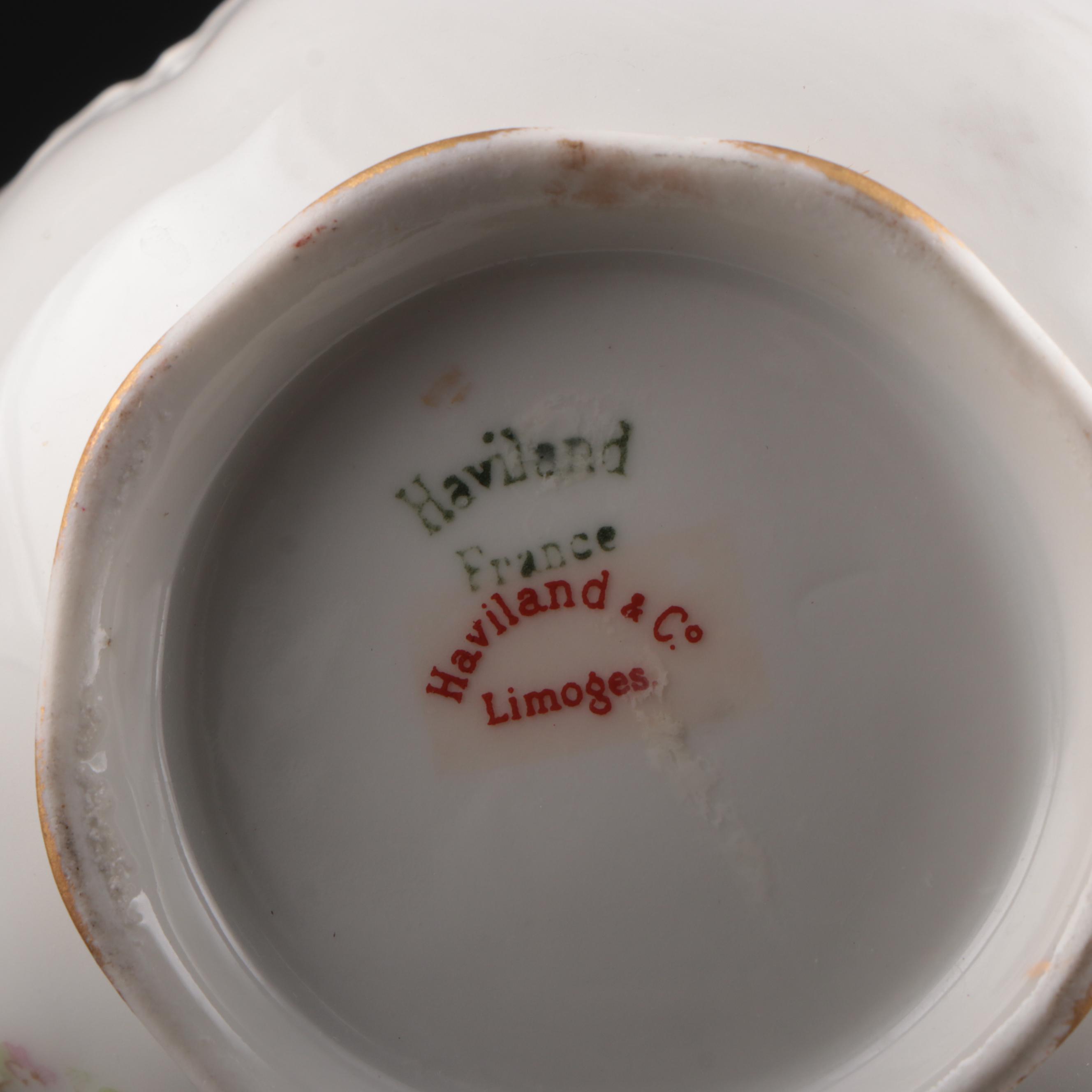Haviland Limoges Pink Floral Porcelain Dinnerware