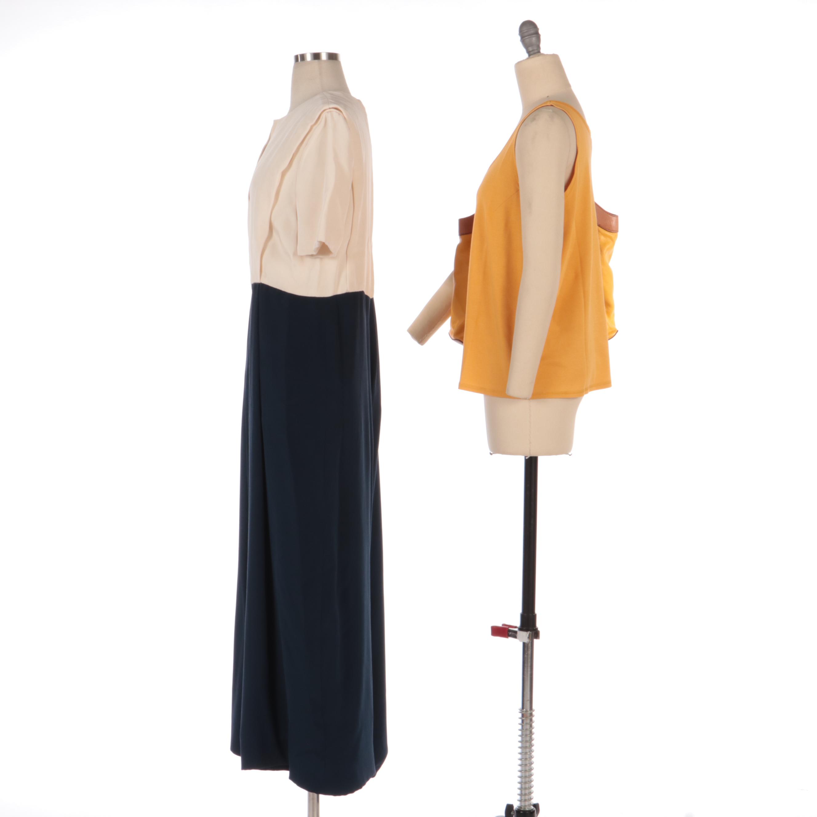 Christian Dior Tank Top, Arnold Scaasi Jumpsuit and Kate Spade Shoulder Bag