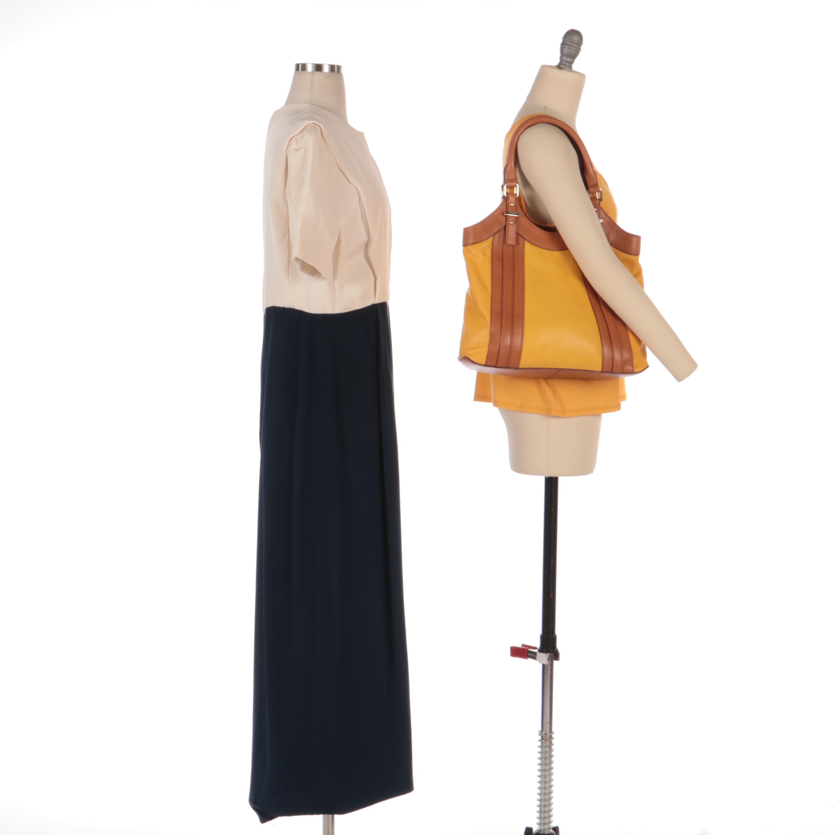 Christian Dior Tank Top, Arnold Scaasi Jumpsuit and Kate Spade Shoulder Bag