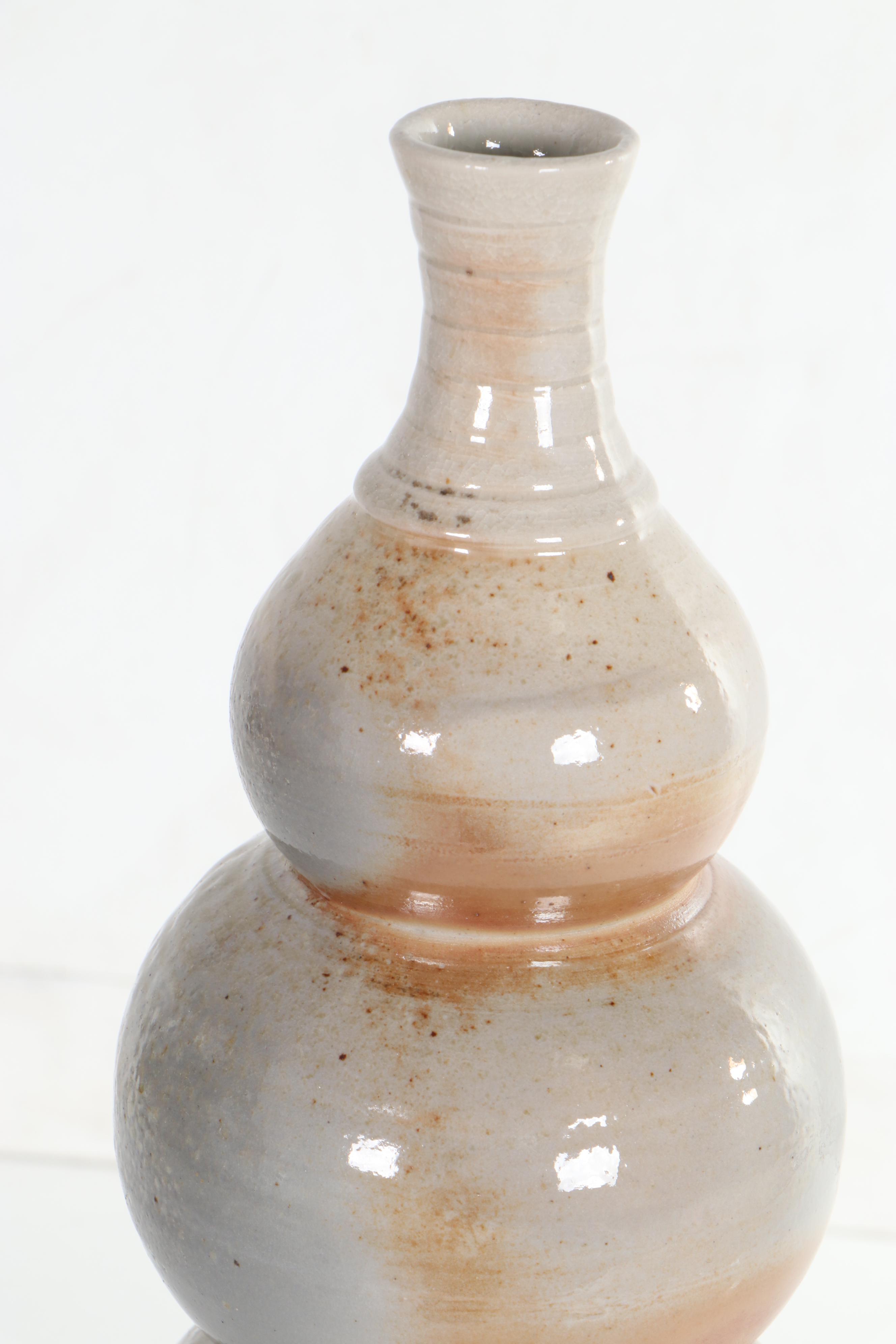 Sara Torgison Wheel-Thrown Drip Glaze Art Pottery Vase, 2018
