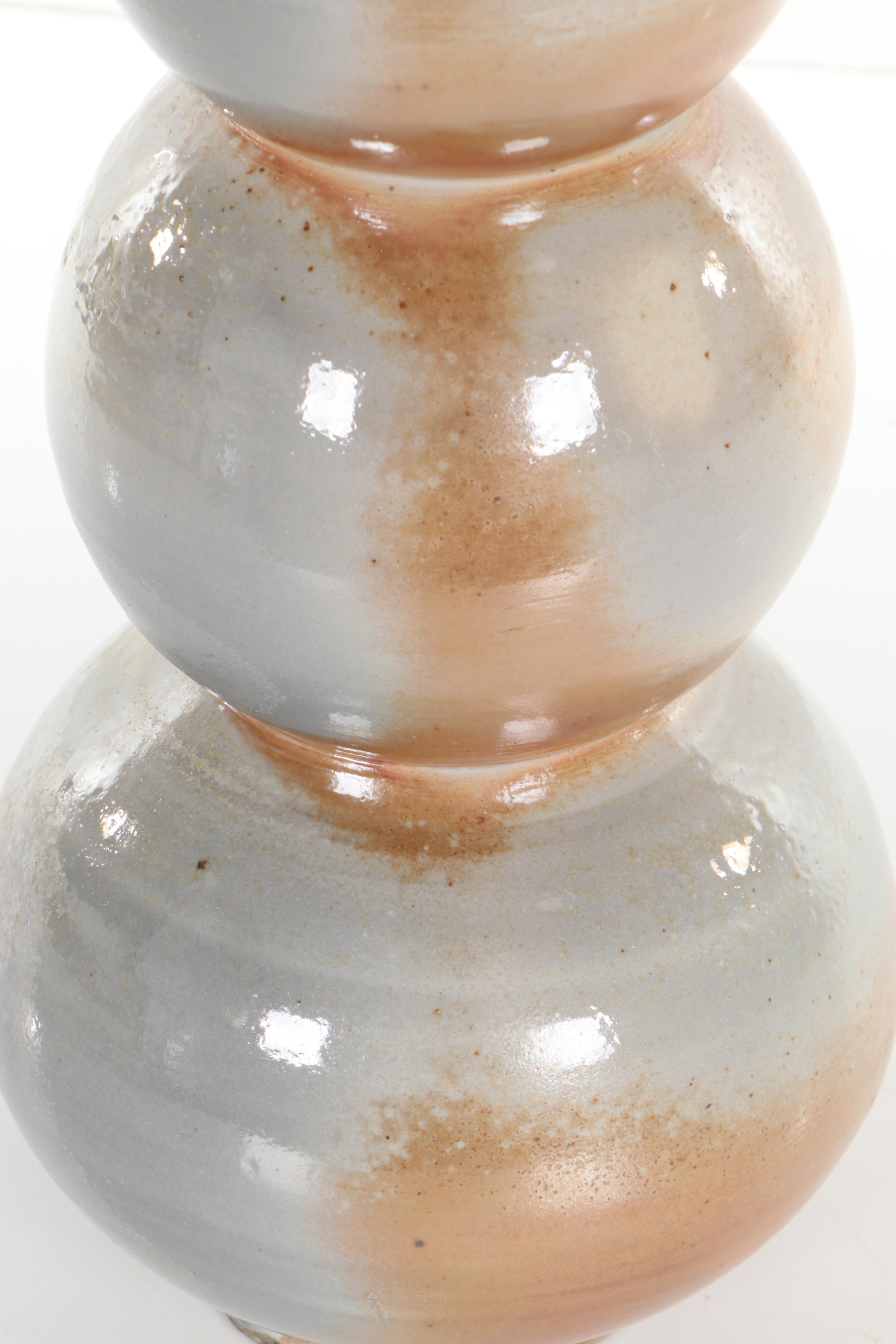 Sara Torgison Wheel-Thrown Drip Glaze Art Pottery Vase, 2018