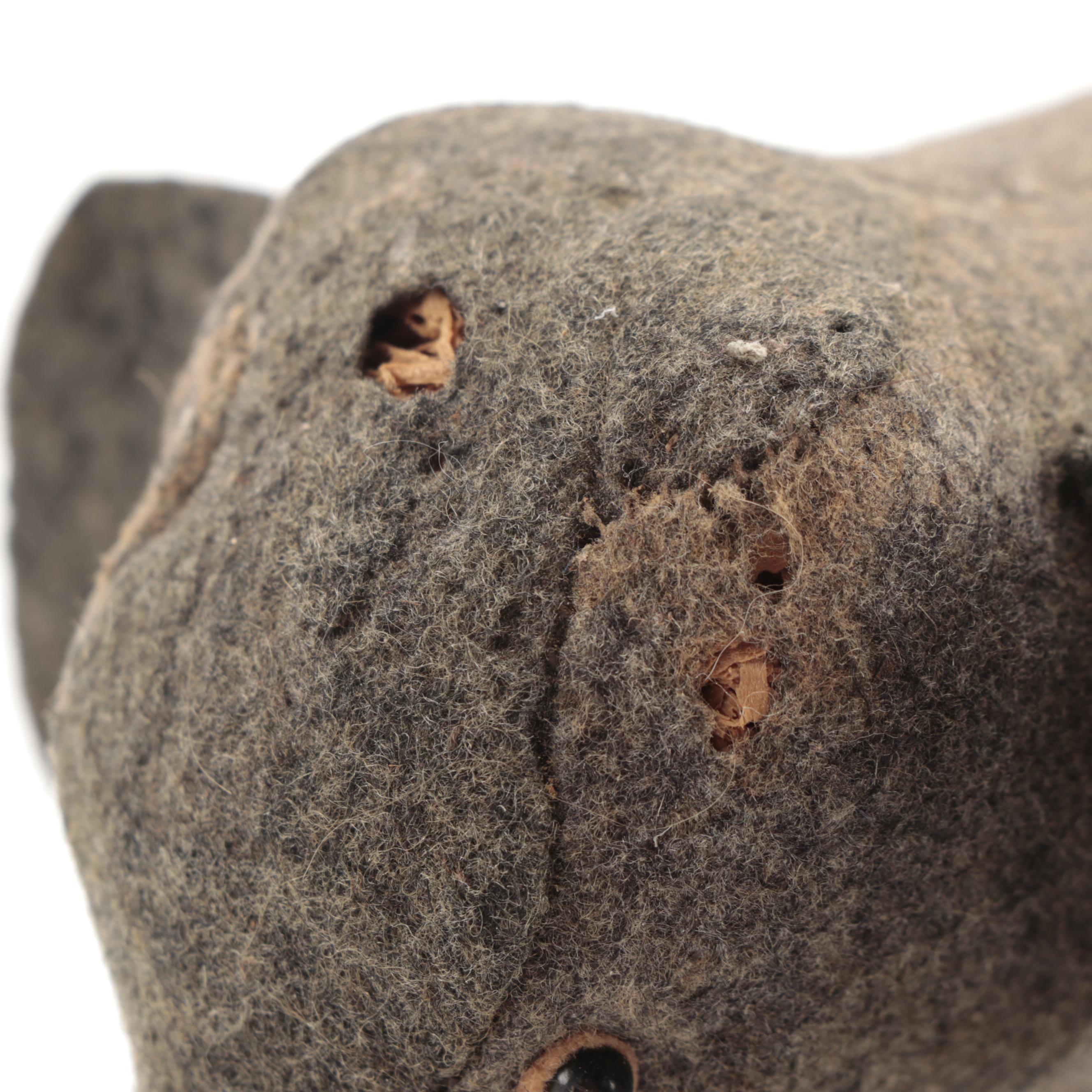 Felt Circus Elephant on Wheels Pull Toy, Late 19th/ Early 20th Century