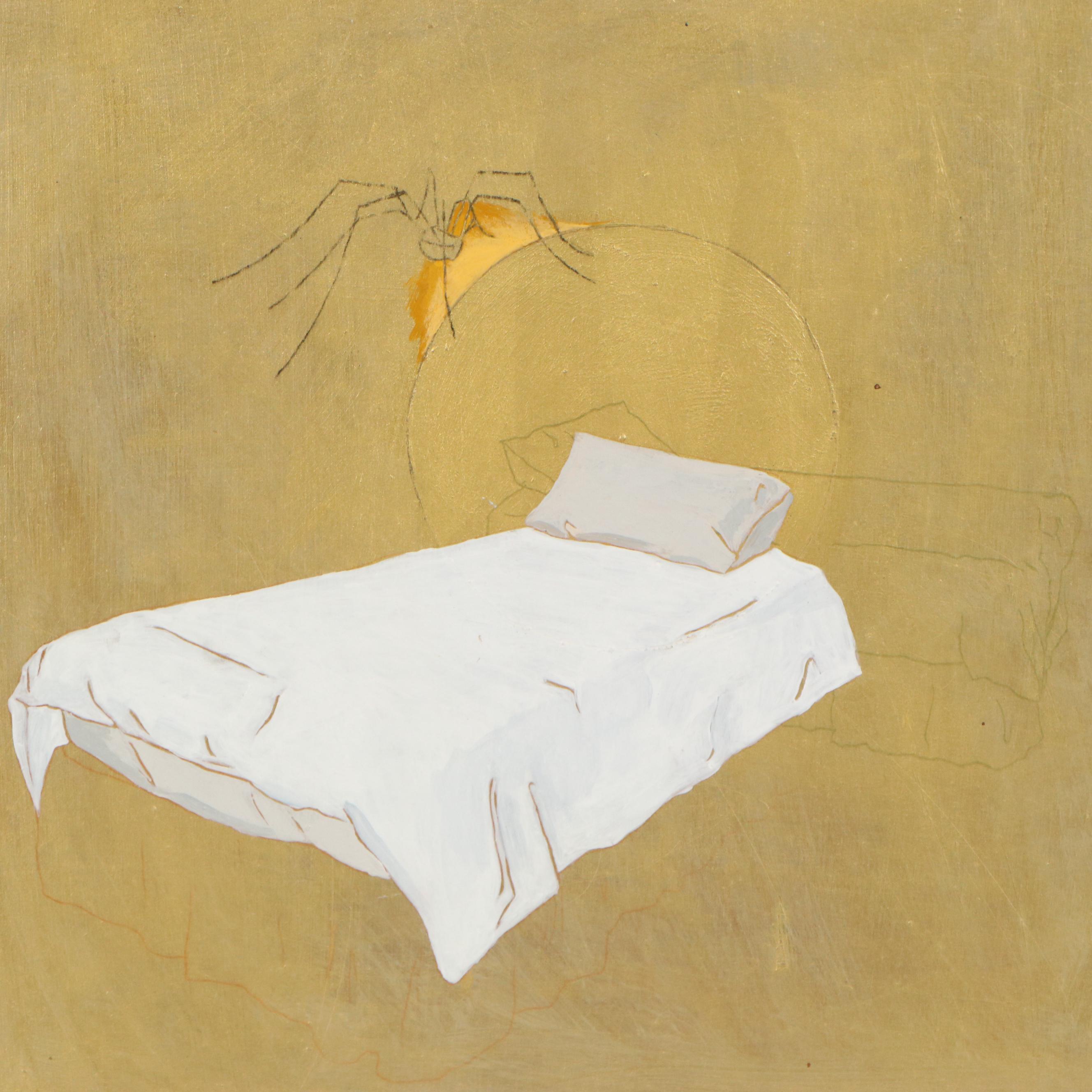 Adam Mysock Surreal Quadriptych Acrylic Painting, 21st Century