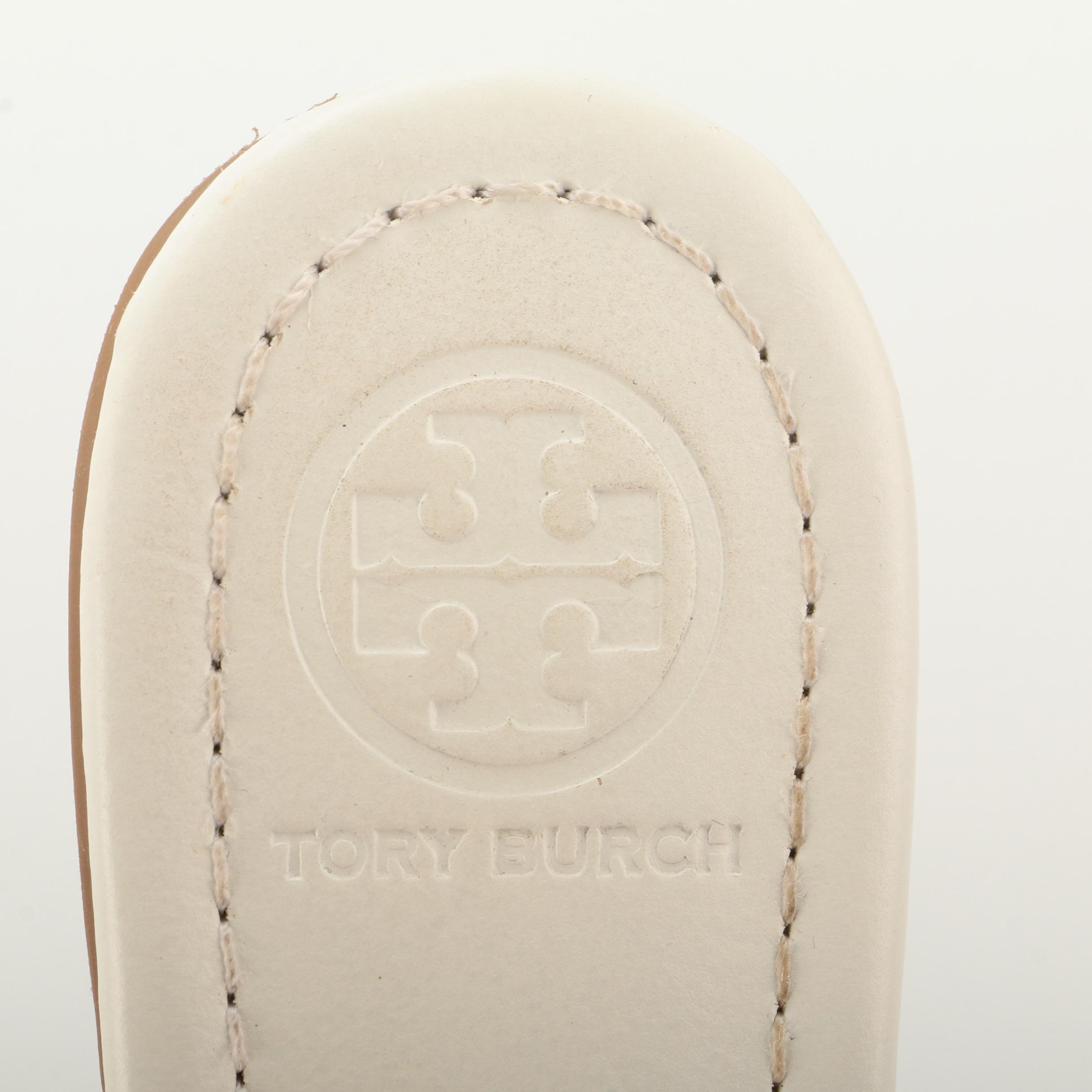 Tory Burch Miller Sandals in White Patent Leather