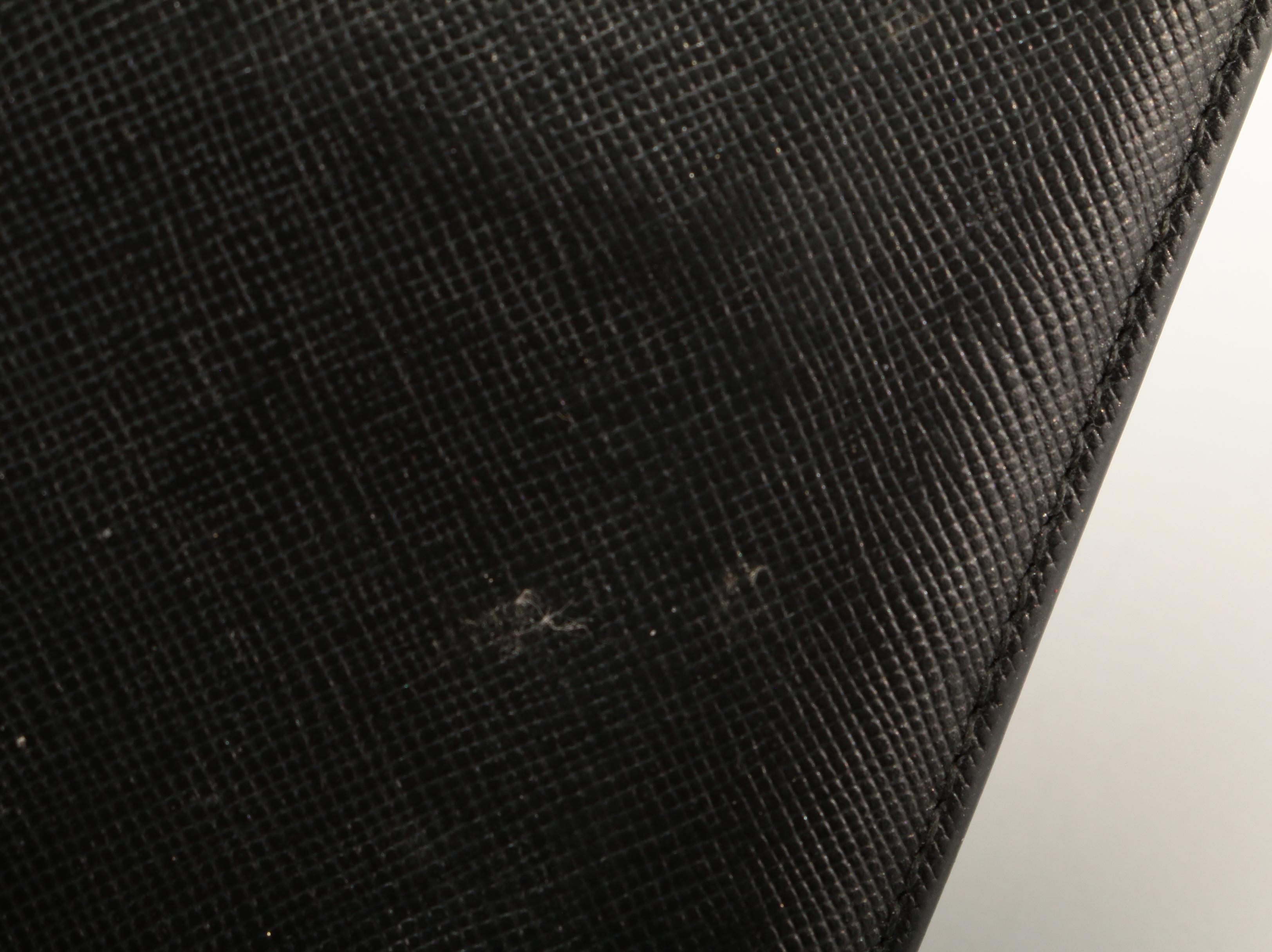 Prada Long Wallet in Black Saffiano Leather