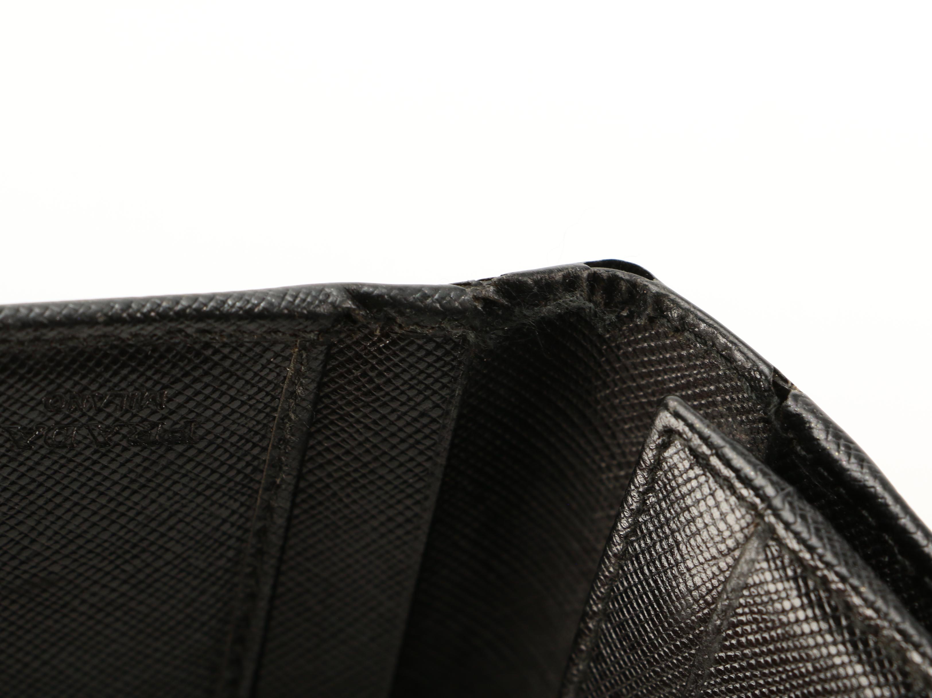 Prada Long Wallet in Black Saffiano Leather