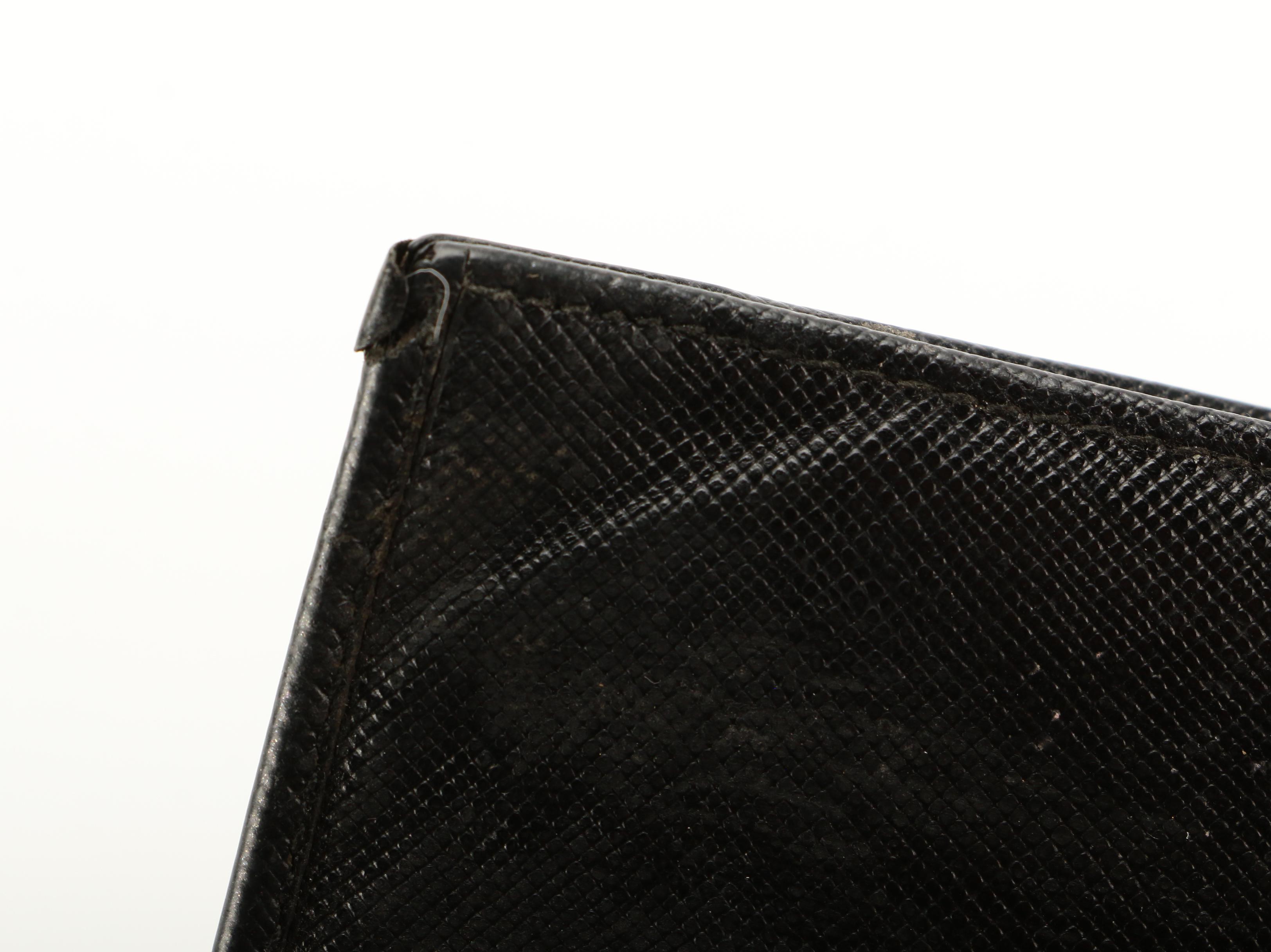 Prada Long Wallet in Black Saffiano Leather