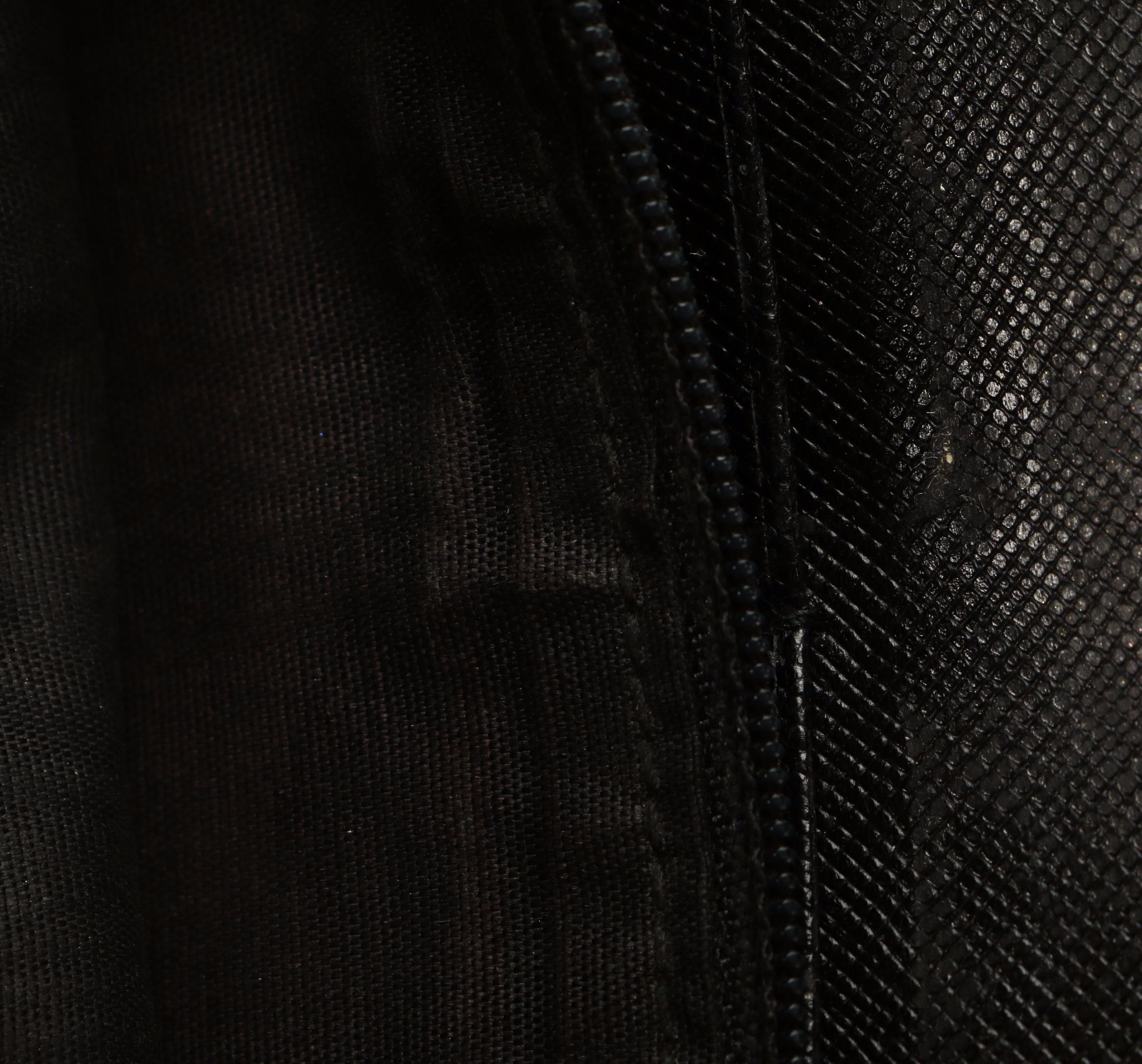 Prada Long Wallet in Black Saffiano Leather