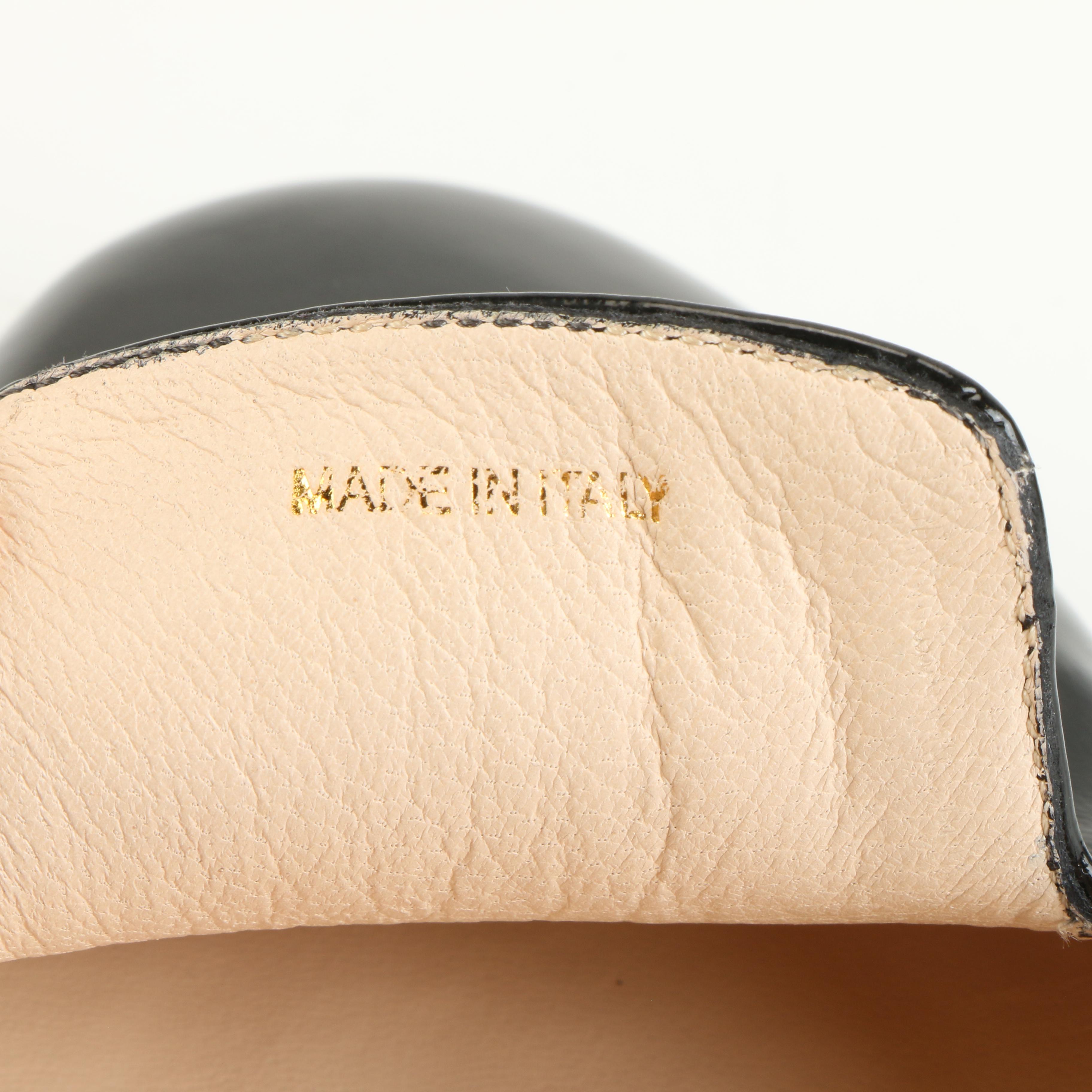 Prada Ballet Flats in Black Patent Leather