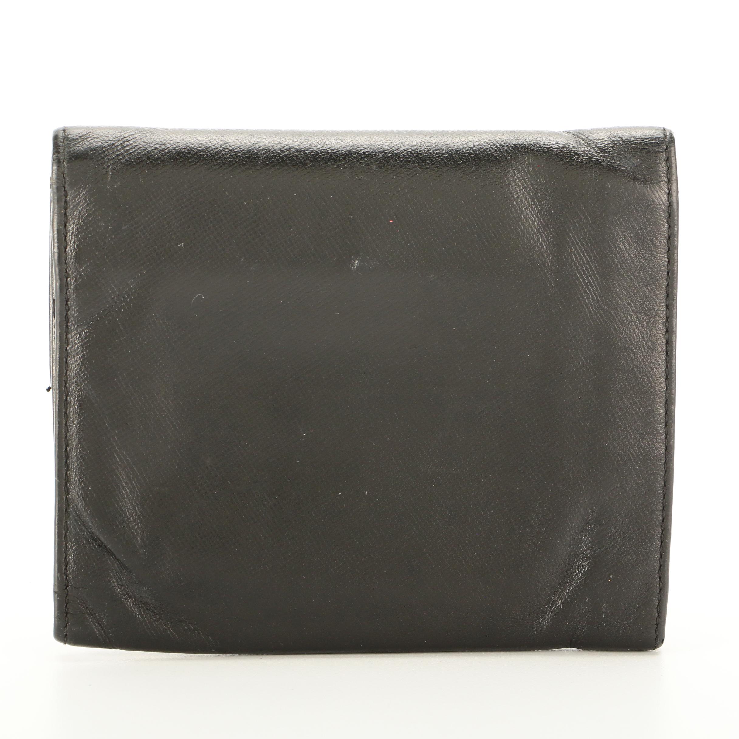 Prada Bifold Wallet in Black Saffiano Leather