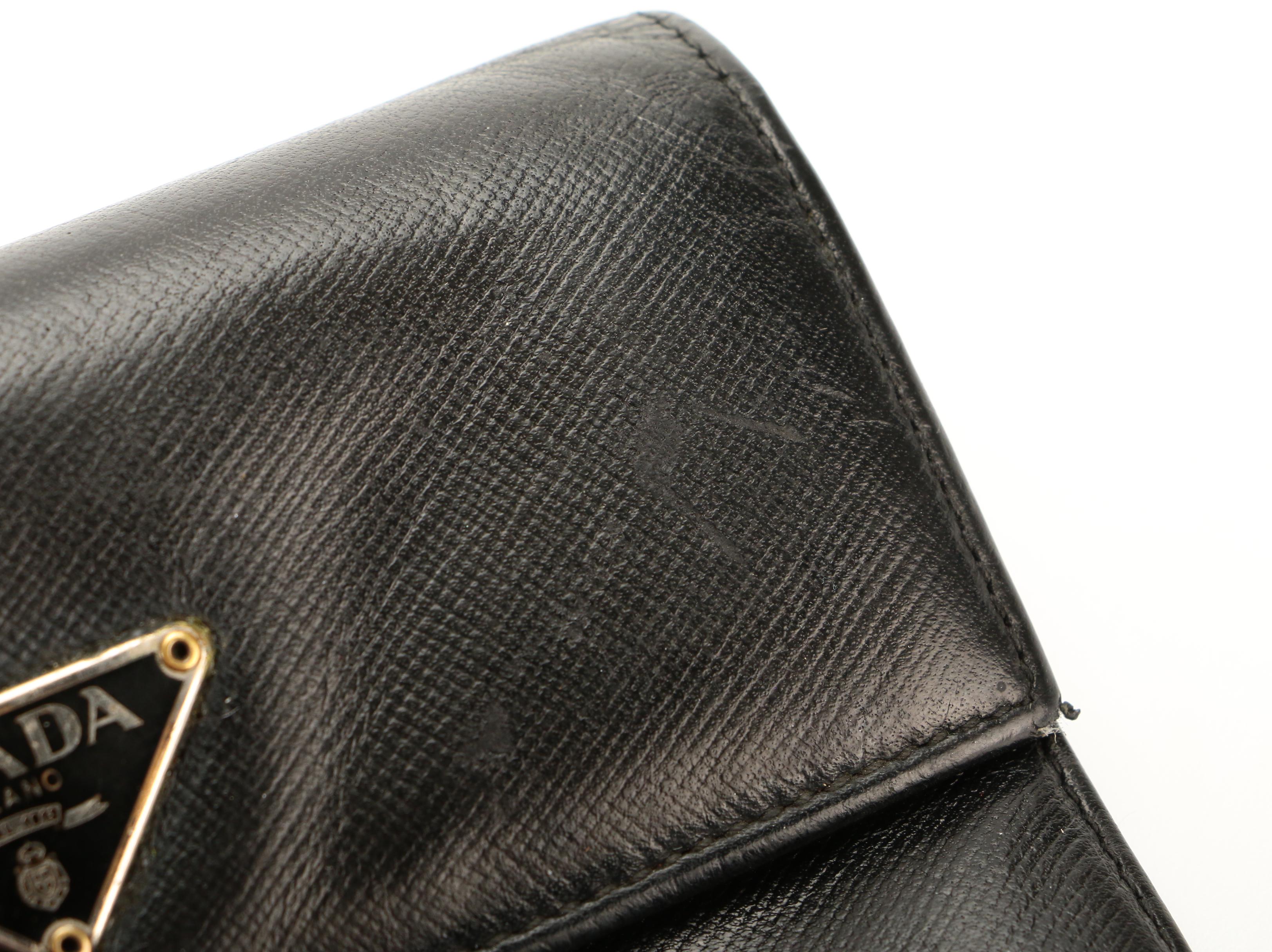 Prada Bifold Wallet in Black Saffiano Leather