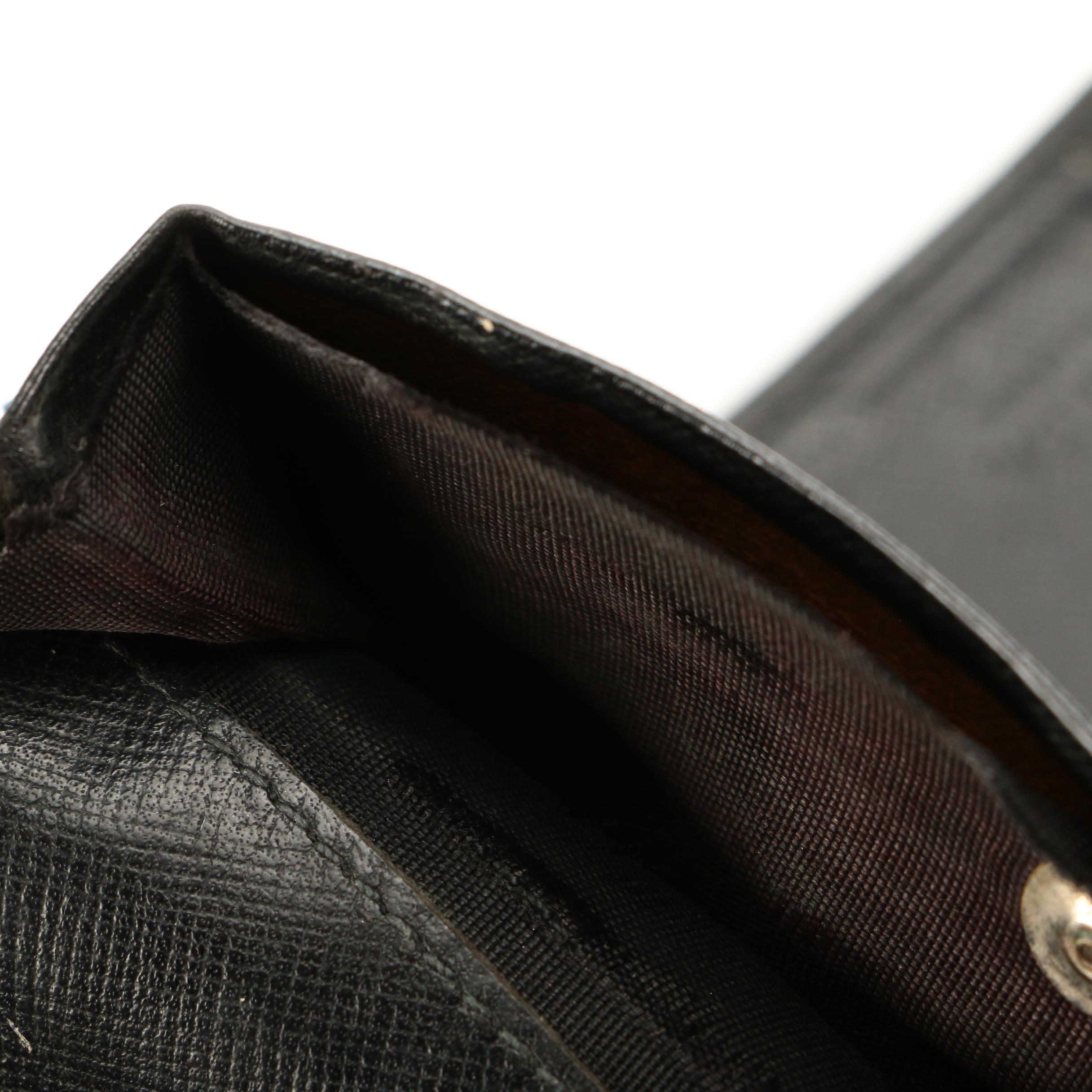 Prada Bifold Wallet in Black Saffiano Leather