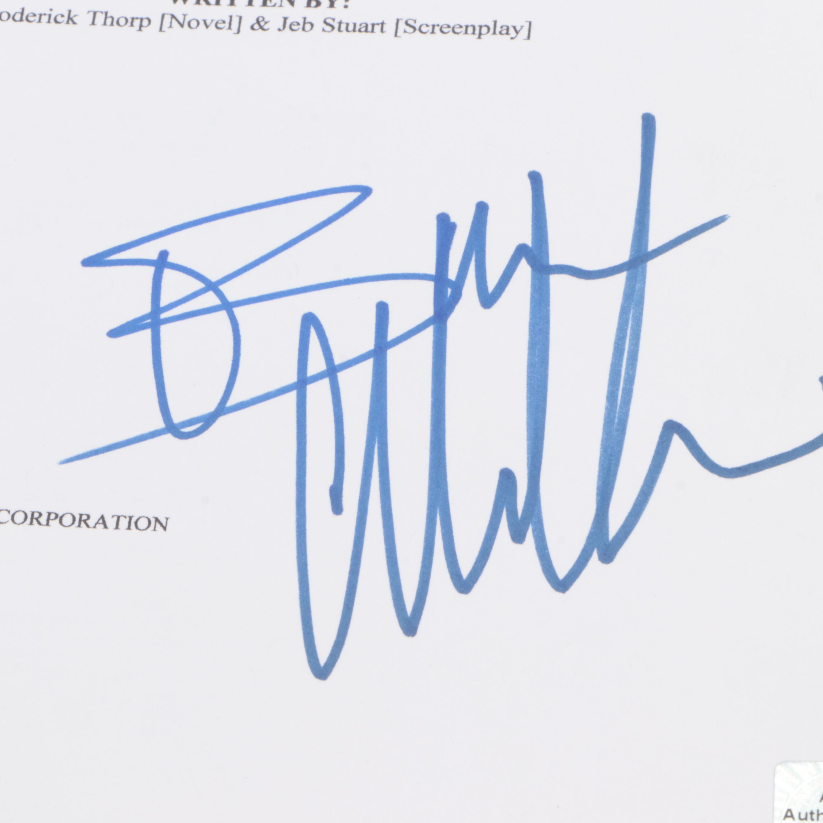 Bruce Willis Signed "Die Hard" Movie Script Copy, COA