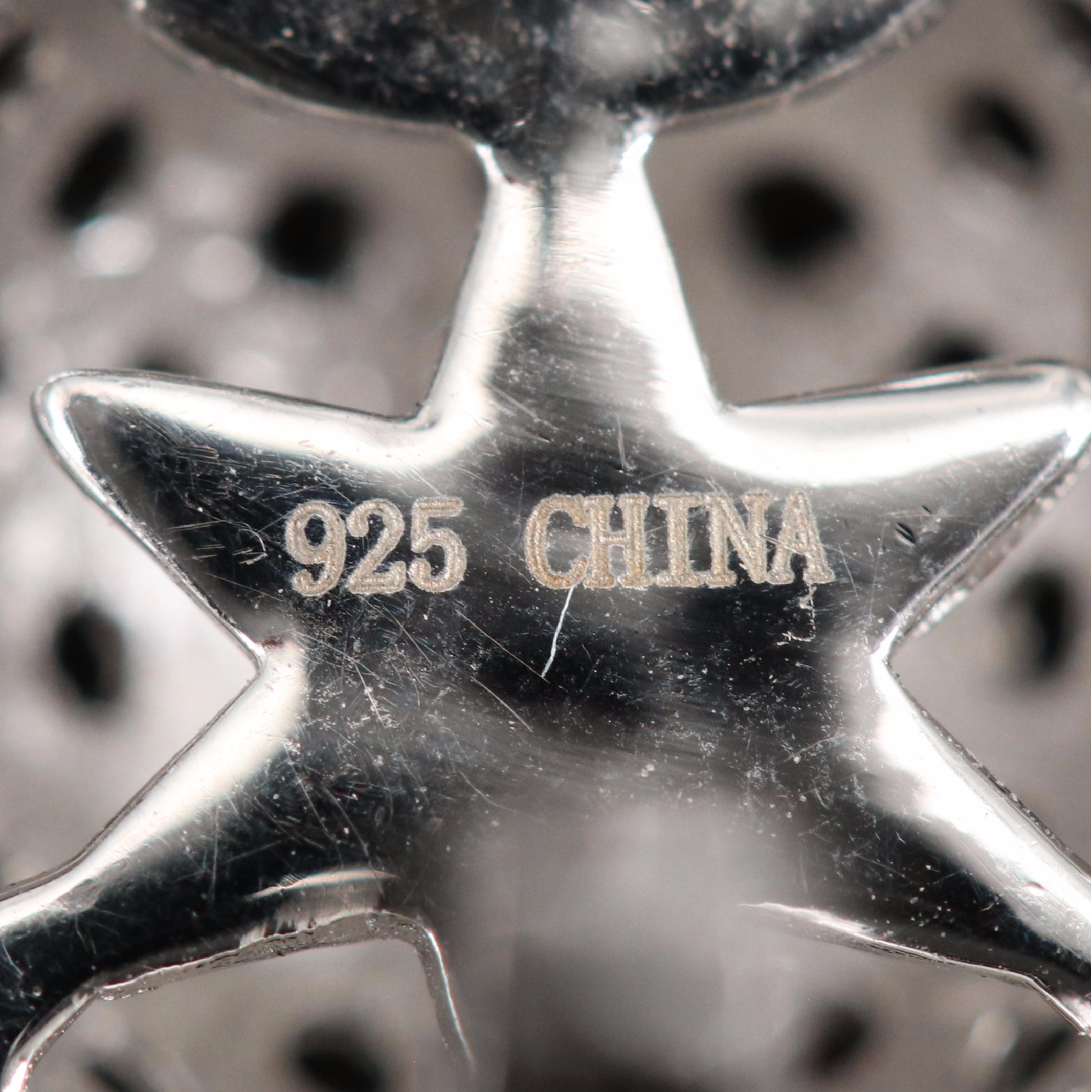 Sterling Silver Black Onyx, Diamond and Spinel Earrings with Removable Drops