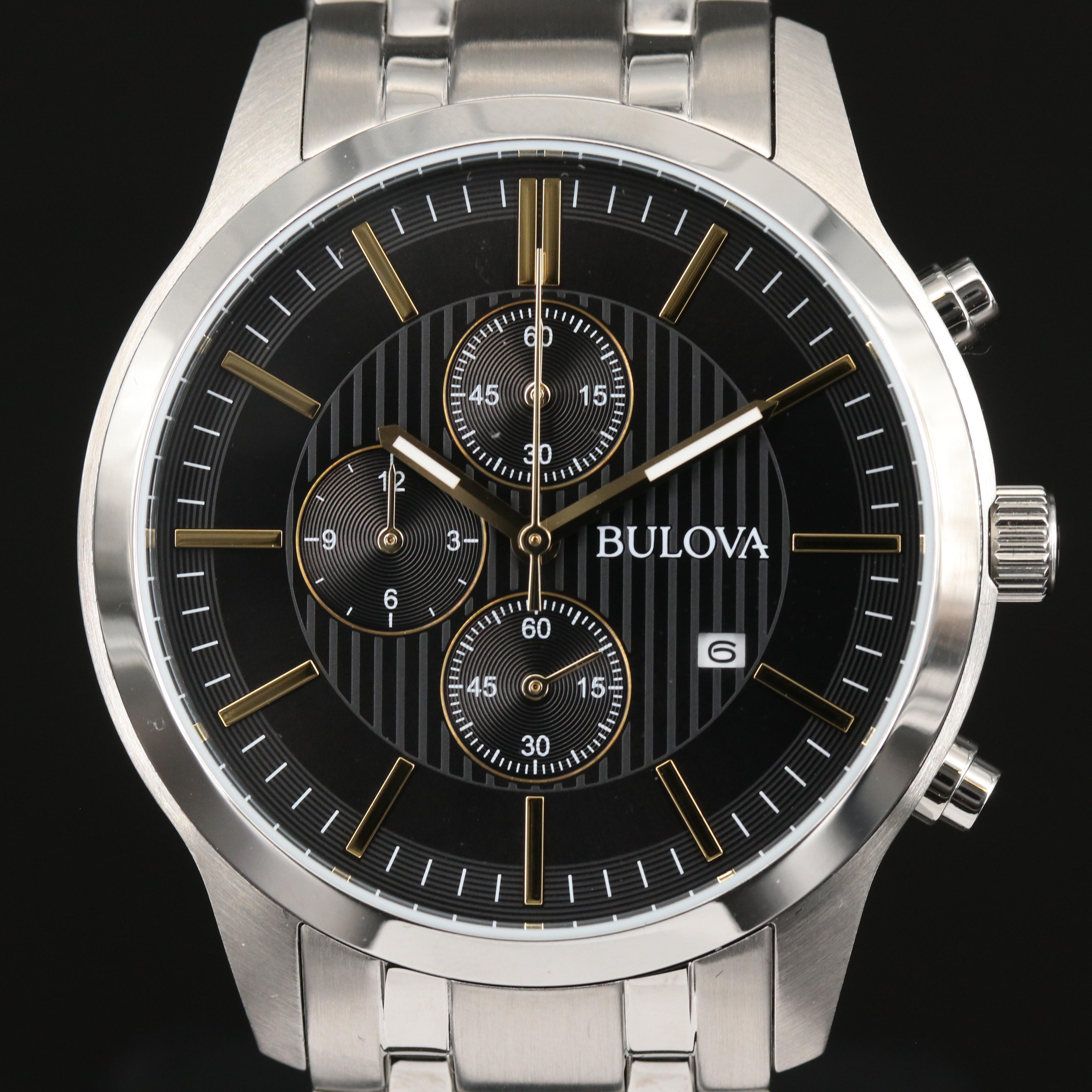 Bulova 96B305 Chronograph Stainless Steel Quartz Watch