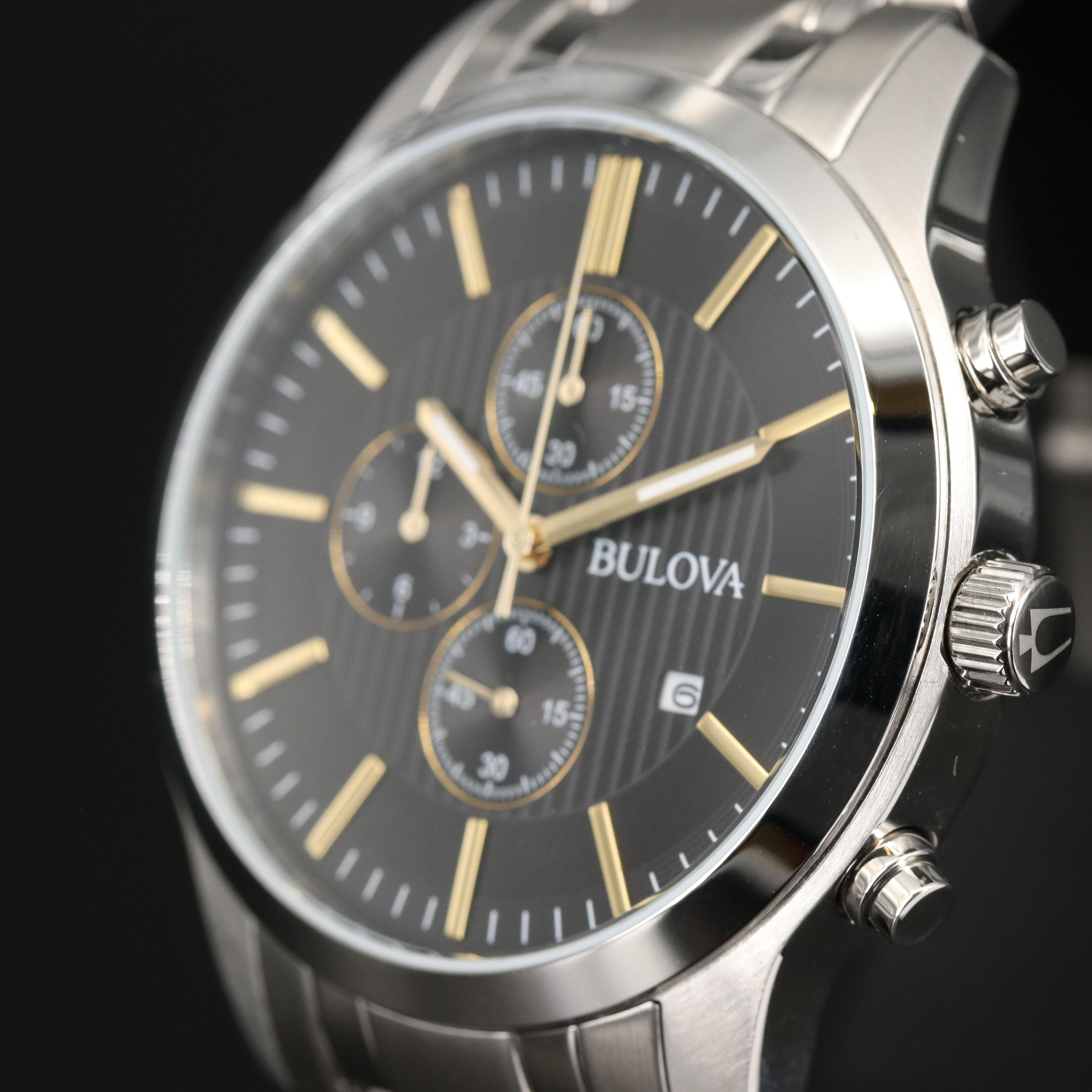 Bulova 96B305 Chronograph Stainless Steel Quartz Watch