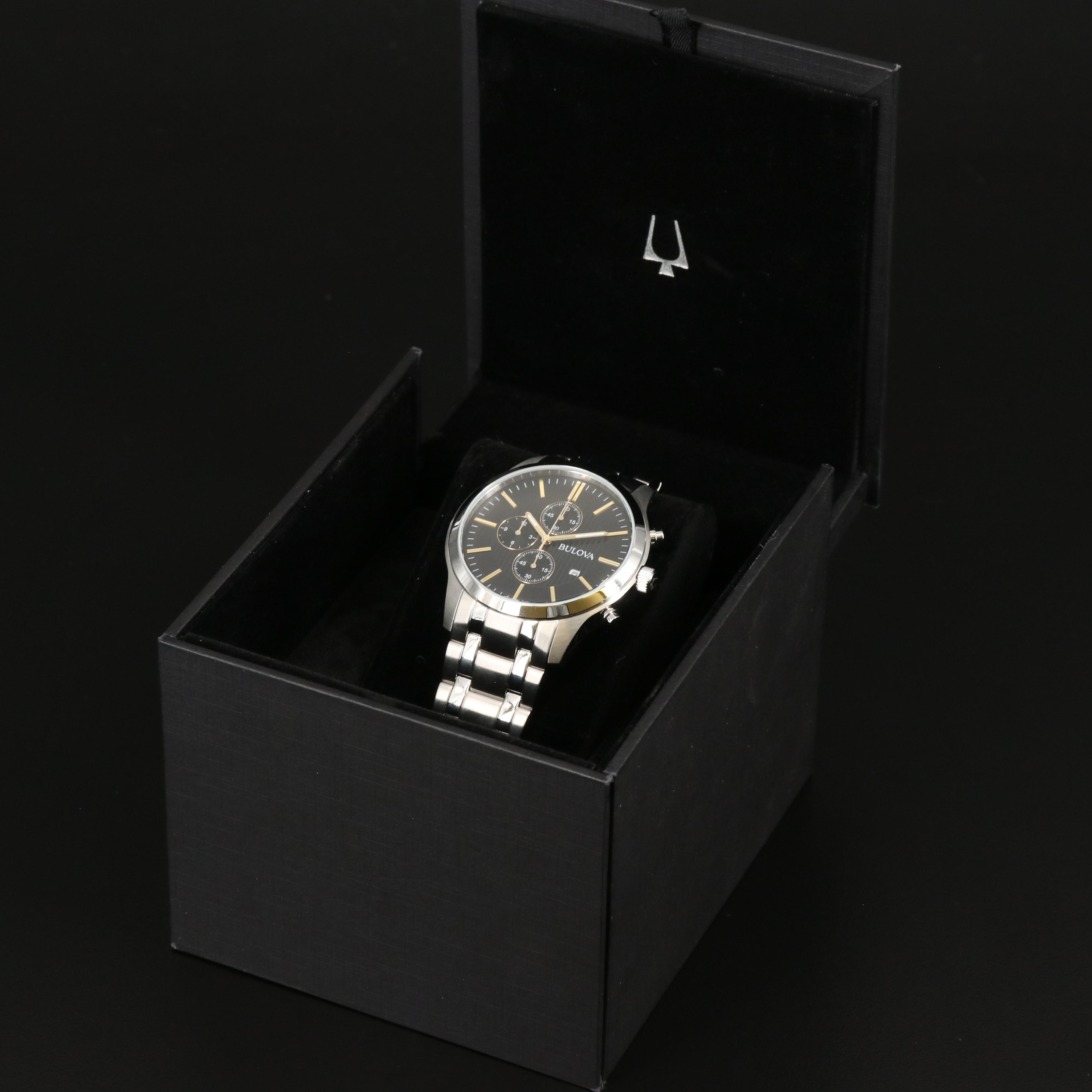 Bulova 96B305 Chronograph Stainless Steel Quartz Watch