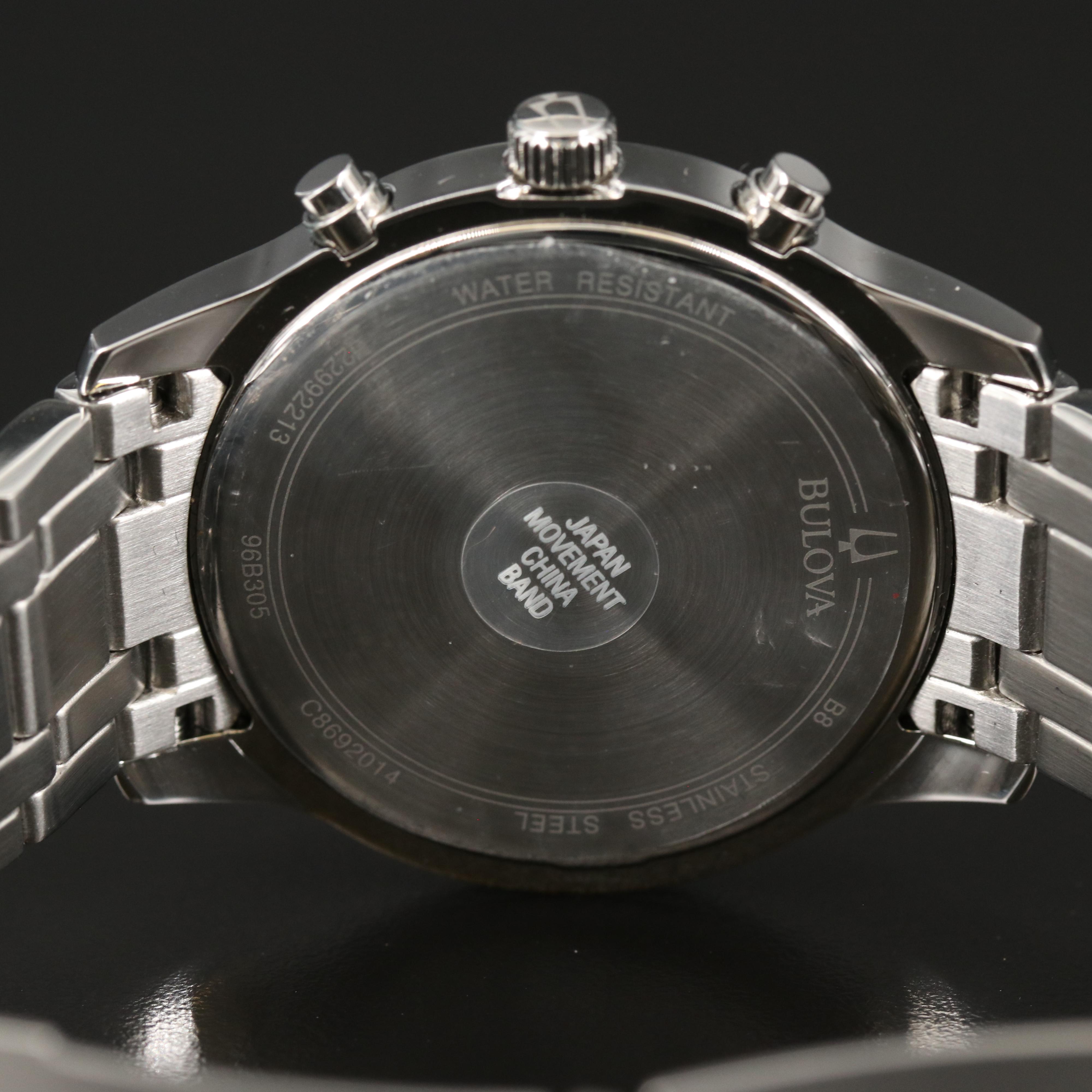 Bulova 96B305 Chronograph Stainless Steel Quartz Watch