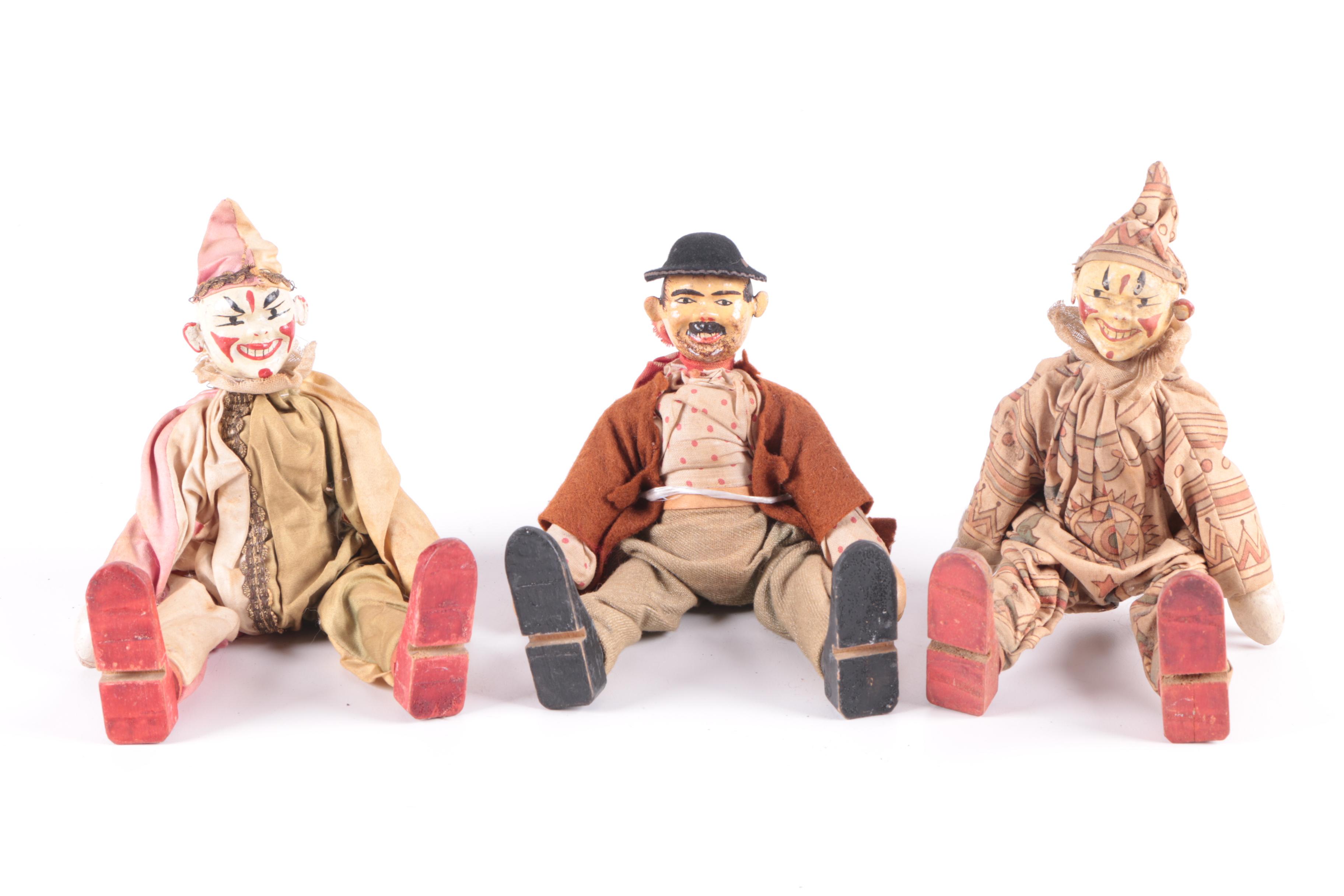 Schoenhut "Humpty Dumpty Circus" Animals and Circus Performers, Early 20th C.