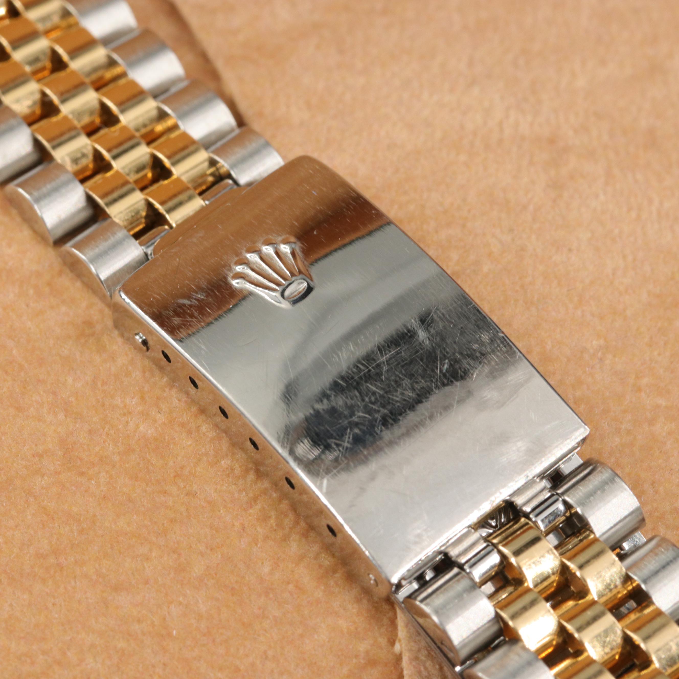 Rolex 18K Gold and Stainless Steel 20 MM Jubilee Bracelet and Rolex Box