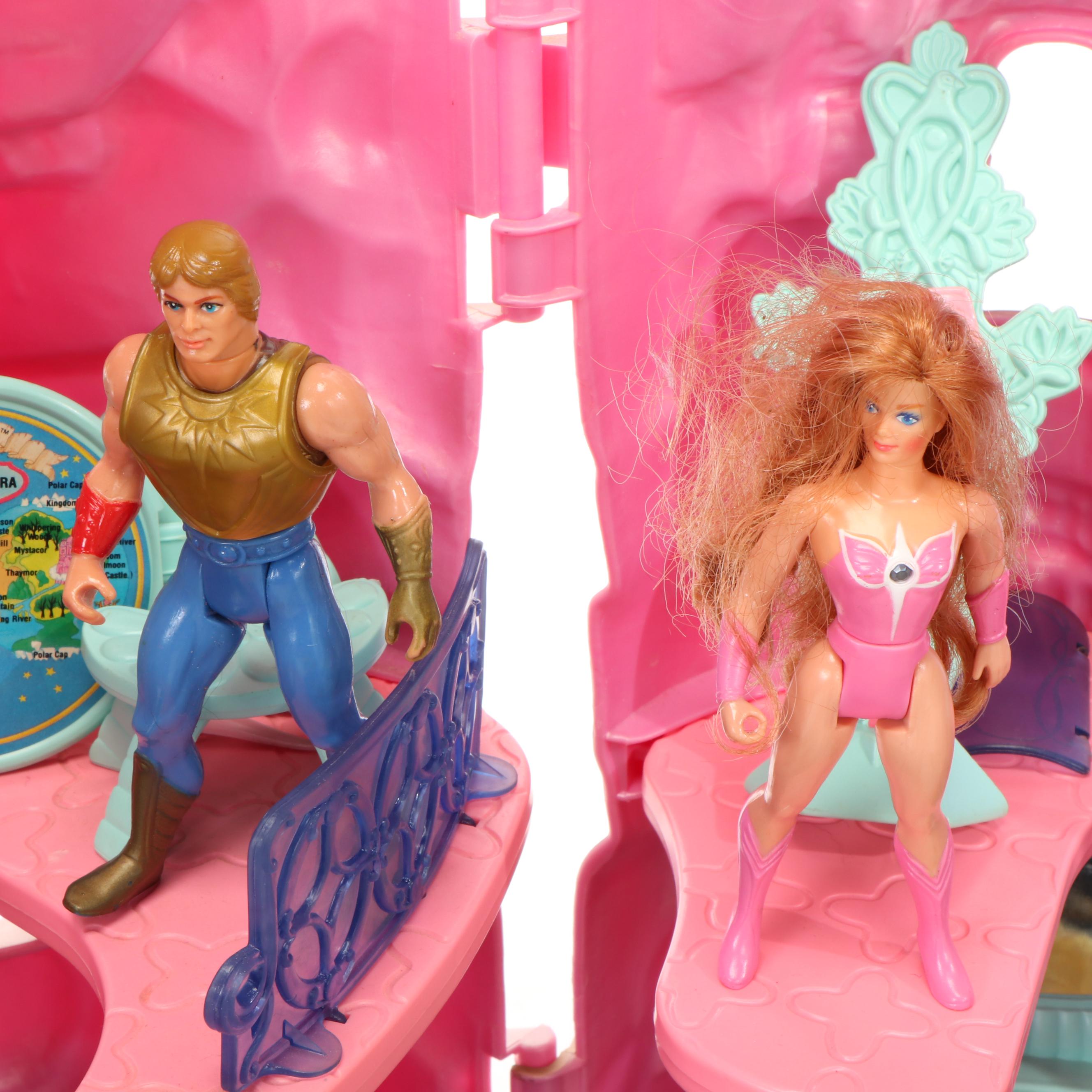 Mattel She-Ra Crystal Castle, Crystal Falls Fountain, Sea Harp and Dolls
