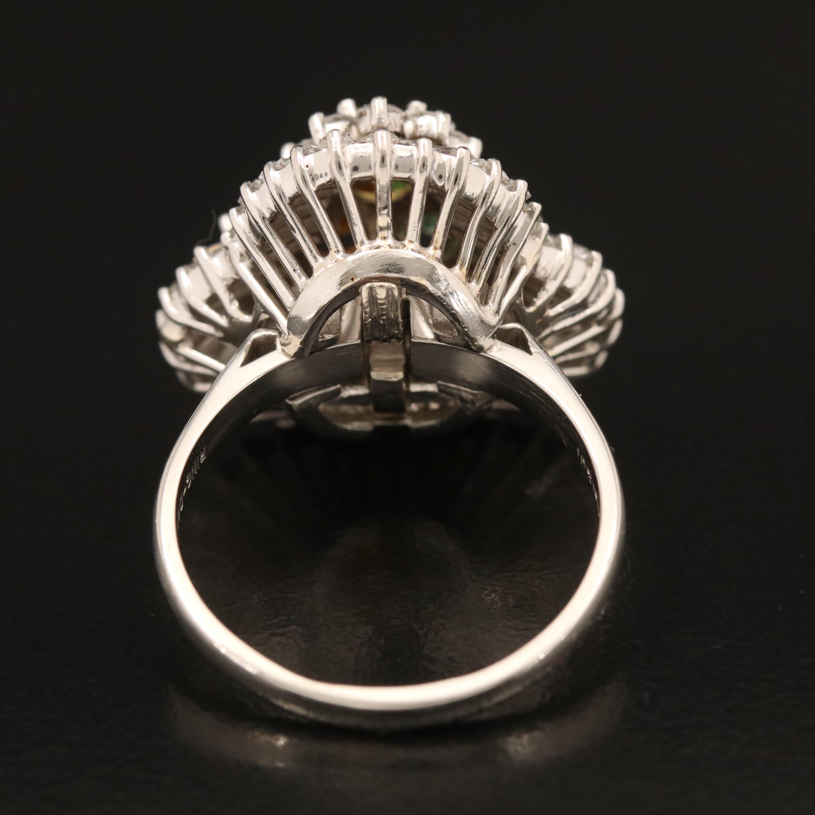 Ring-Dant Platinum 6.17 CTW Diamond Converter Ring