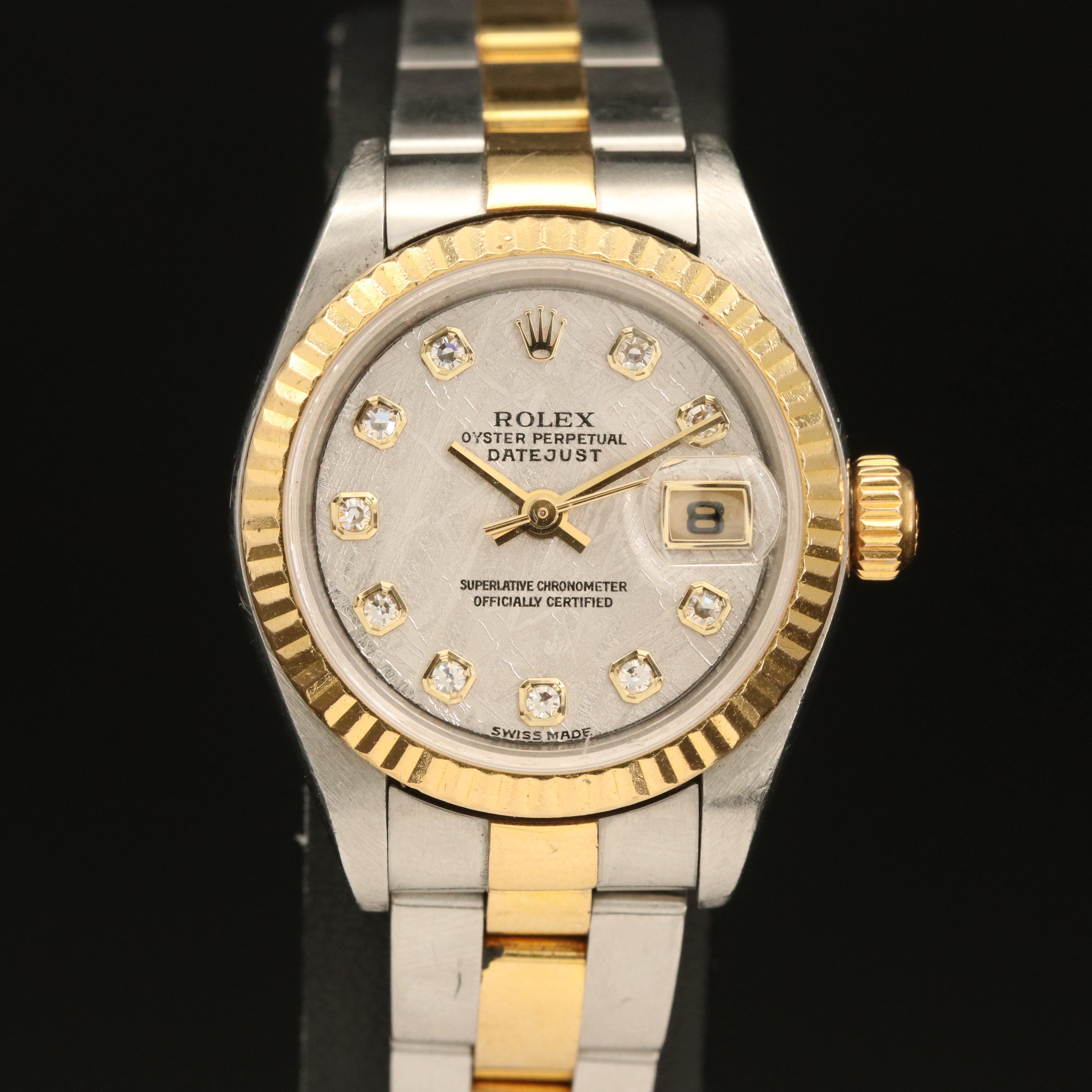 2002 - 2003 Rolex Datejust Meteorite Diamond Dial Watch