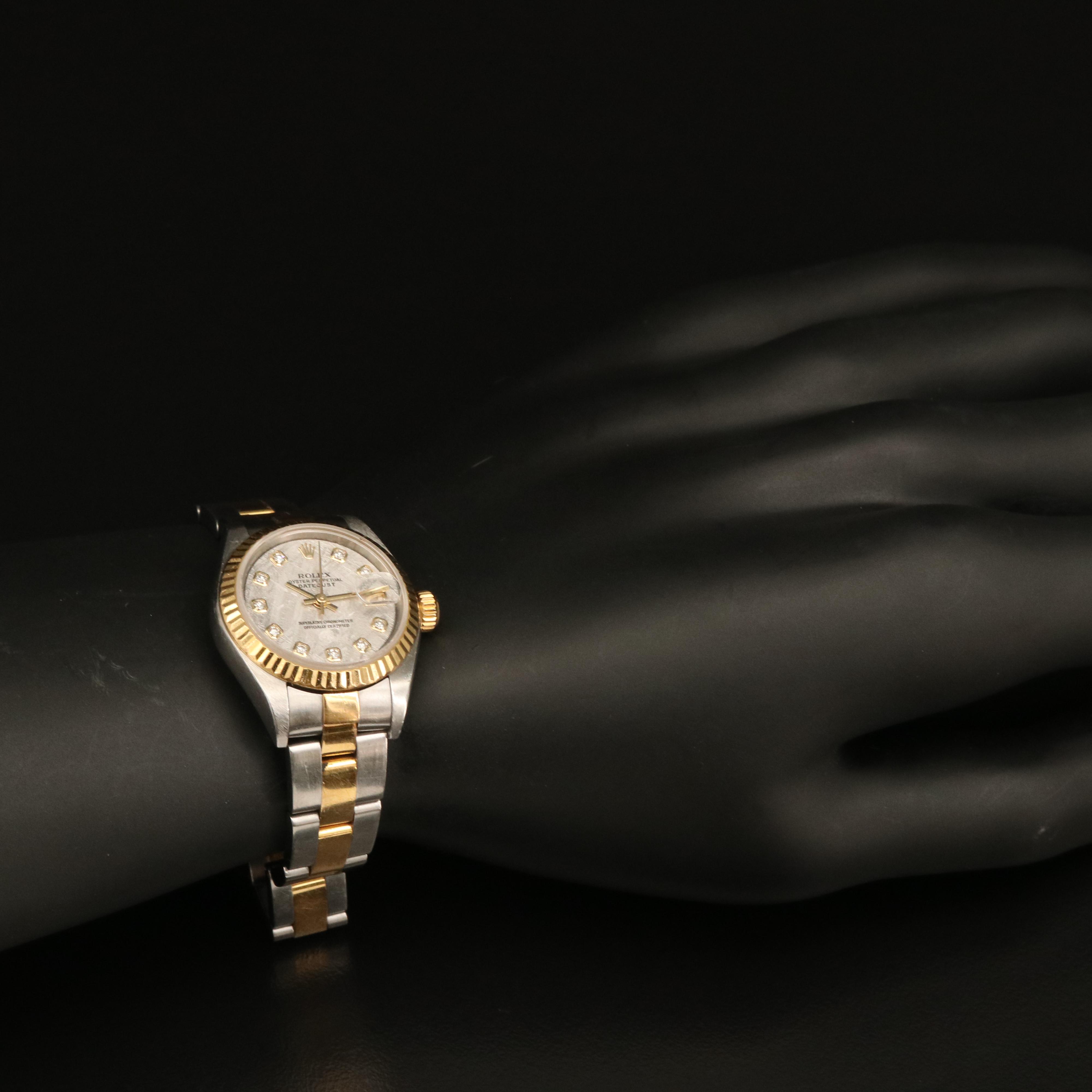 2002 - 2003 Rolex Datejust Meteorite Diamond Dial Watch