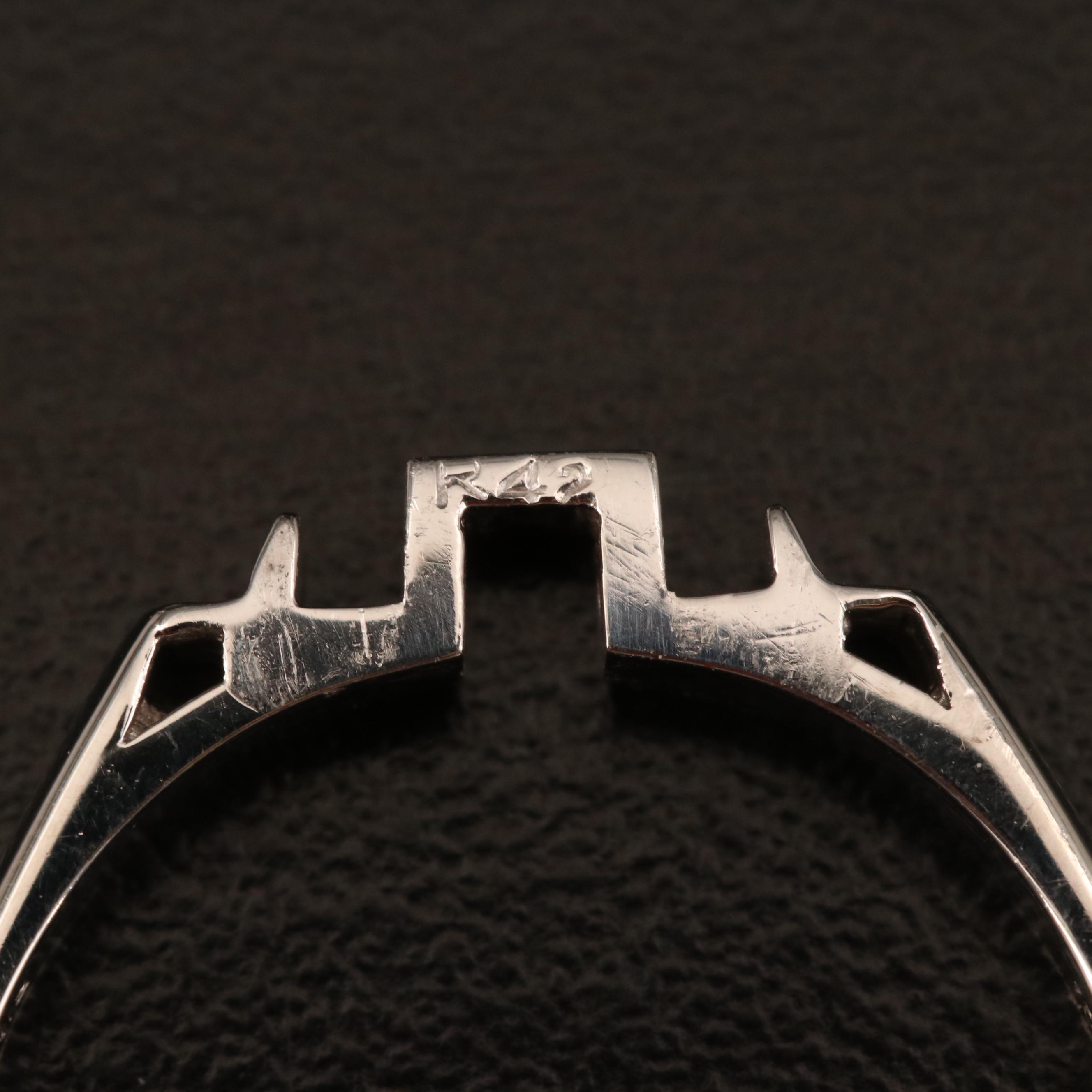 Ring-Dant Platinum 6.17 CTW Diamond Converter Ring