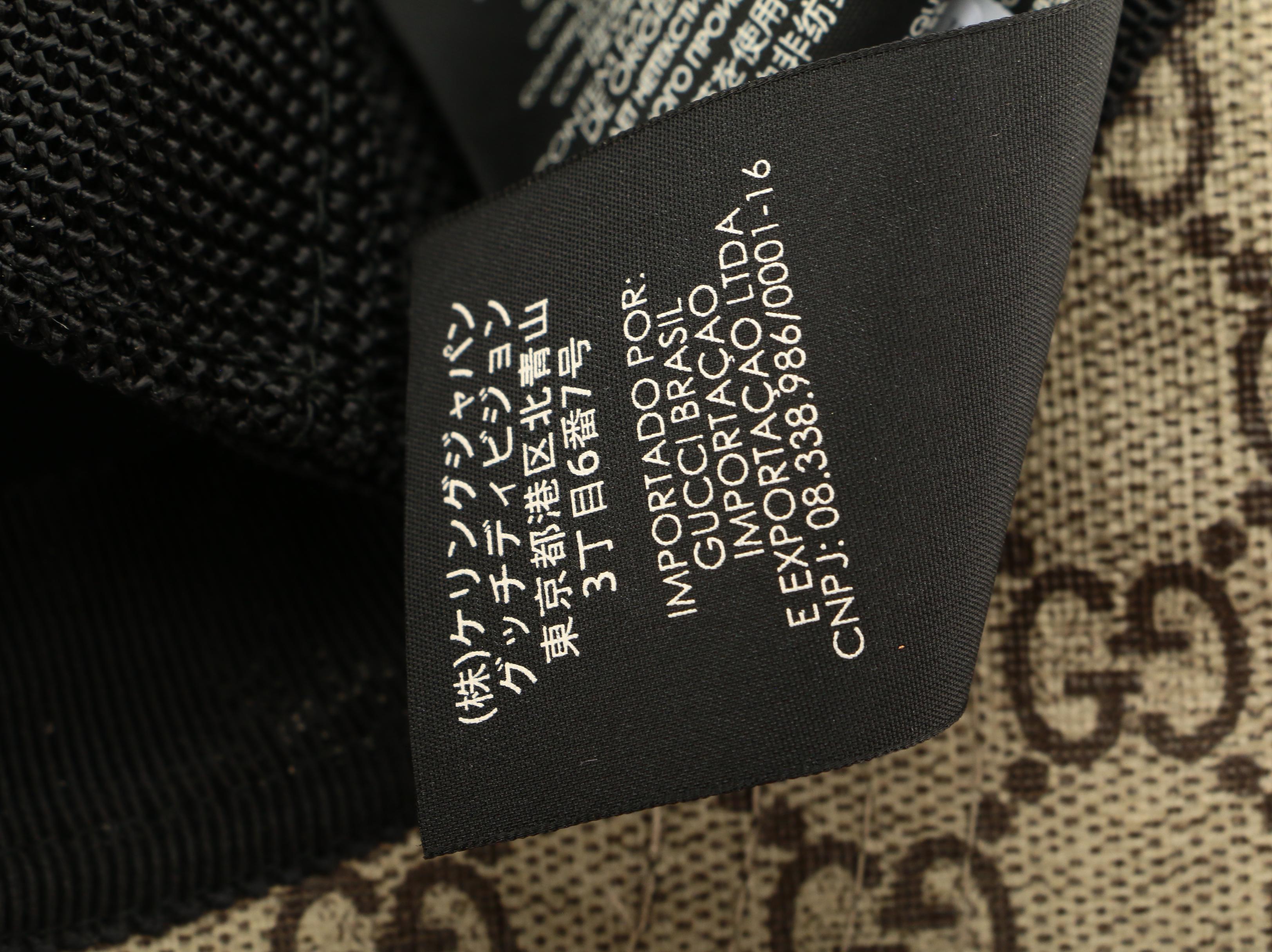 Gucci Bee Baseball Cap in GG Coated Canvas and Mesh