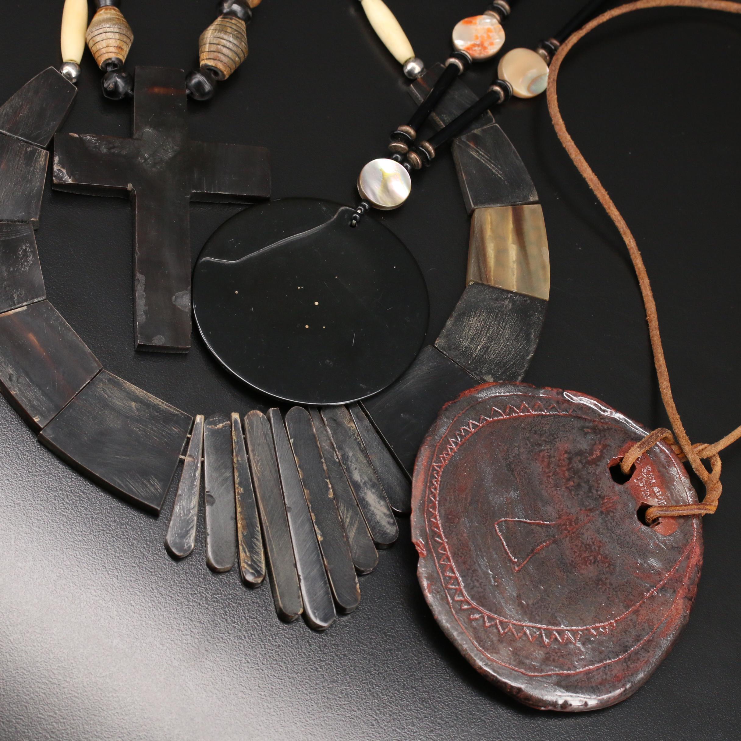 Bracelets and Necklaces with Abalone and Mother of Pearl