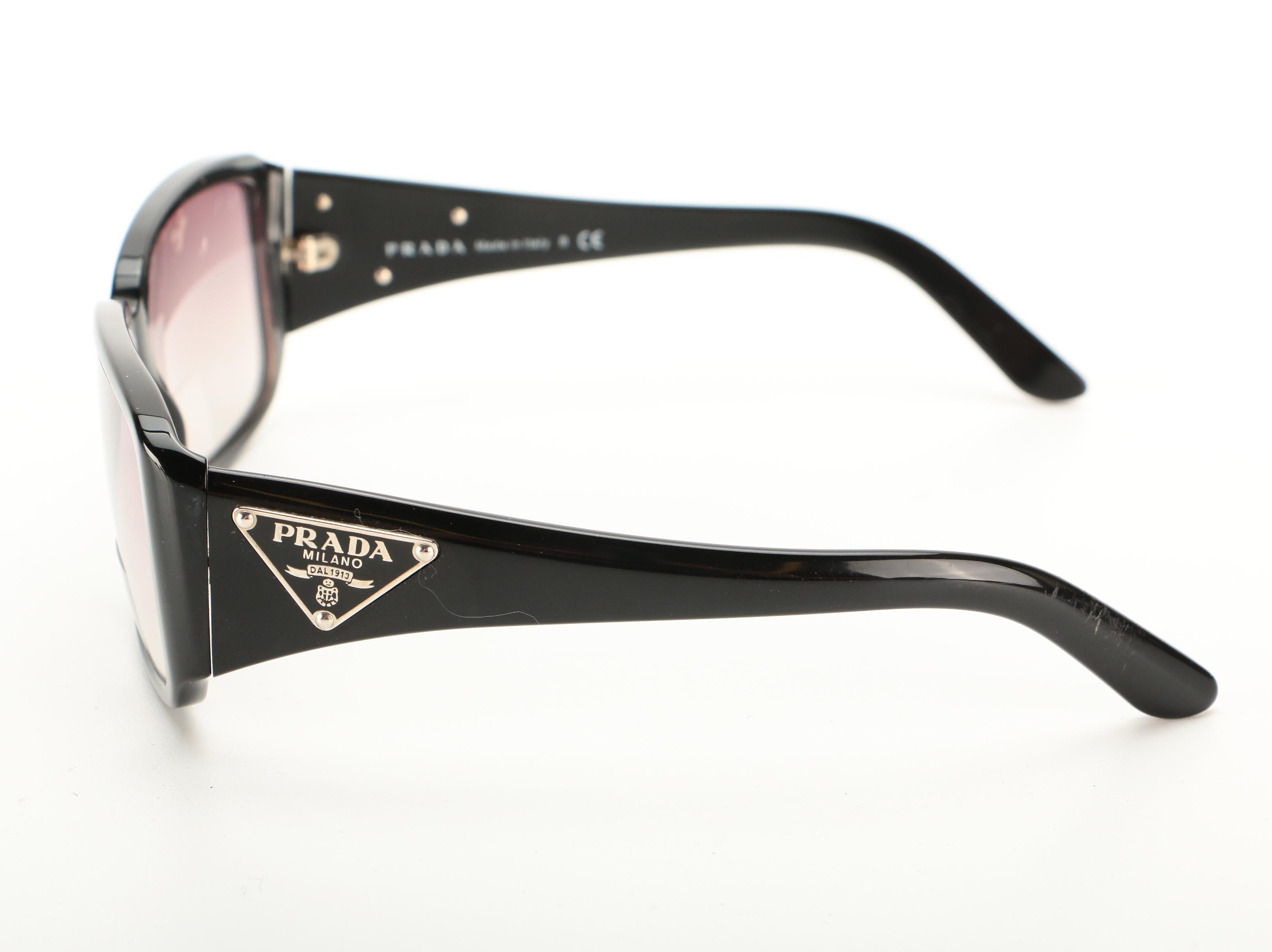 Prada SPR 16L Rectangular Prescription Sunglasses with Case