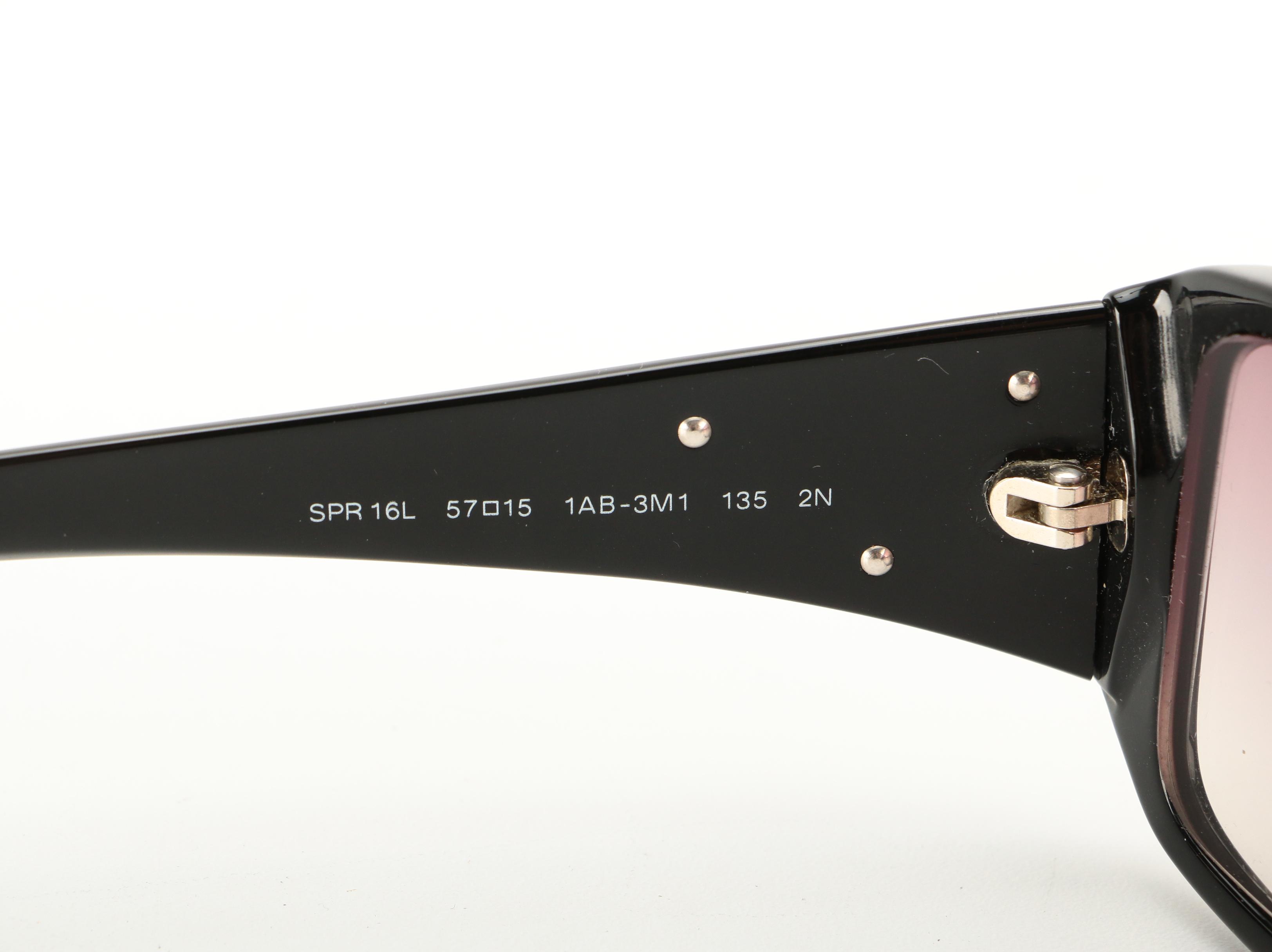 Prada SPR 16L Rectangular Prescription Sunglasses with Case