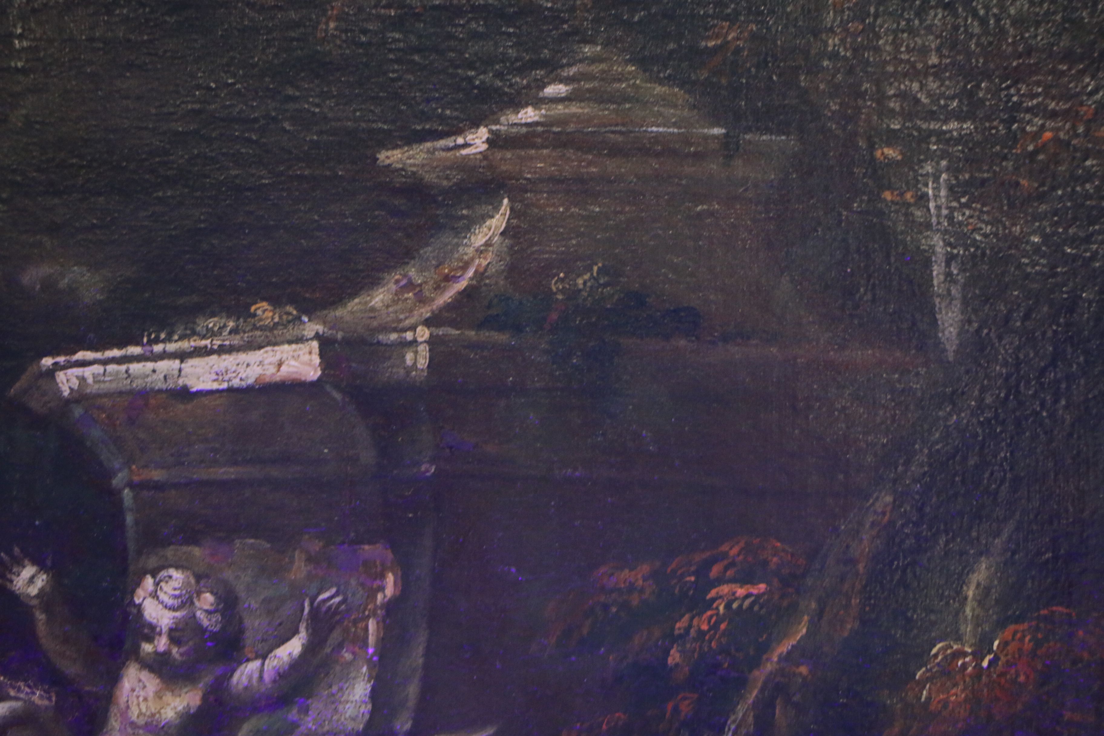 School of Nicolas Poussin Landscape Oil Painting, 17th Century