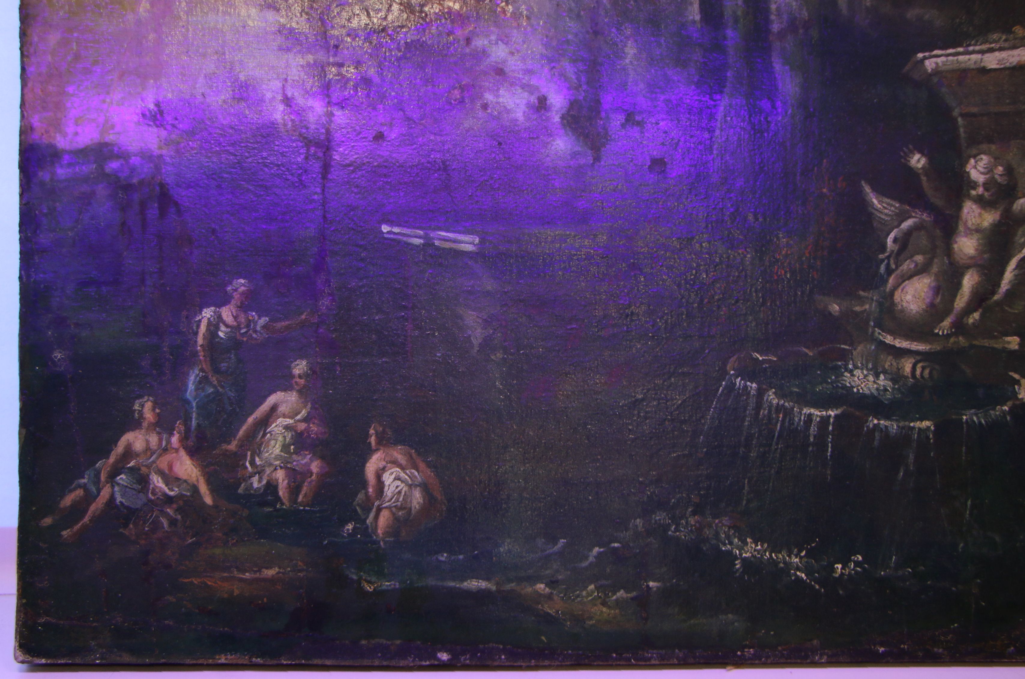 School of Nicolas Poussin Landscape Oil Painting, 17th Century