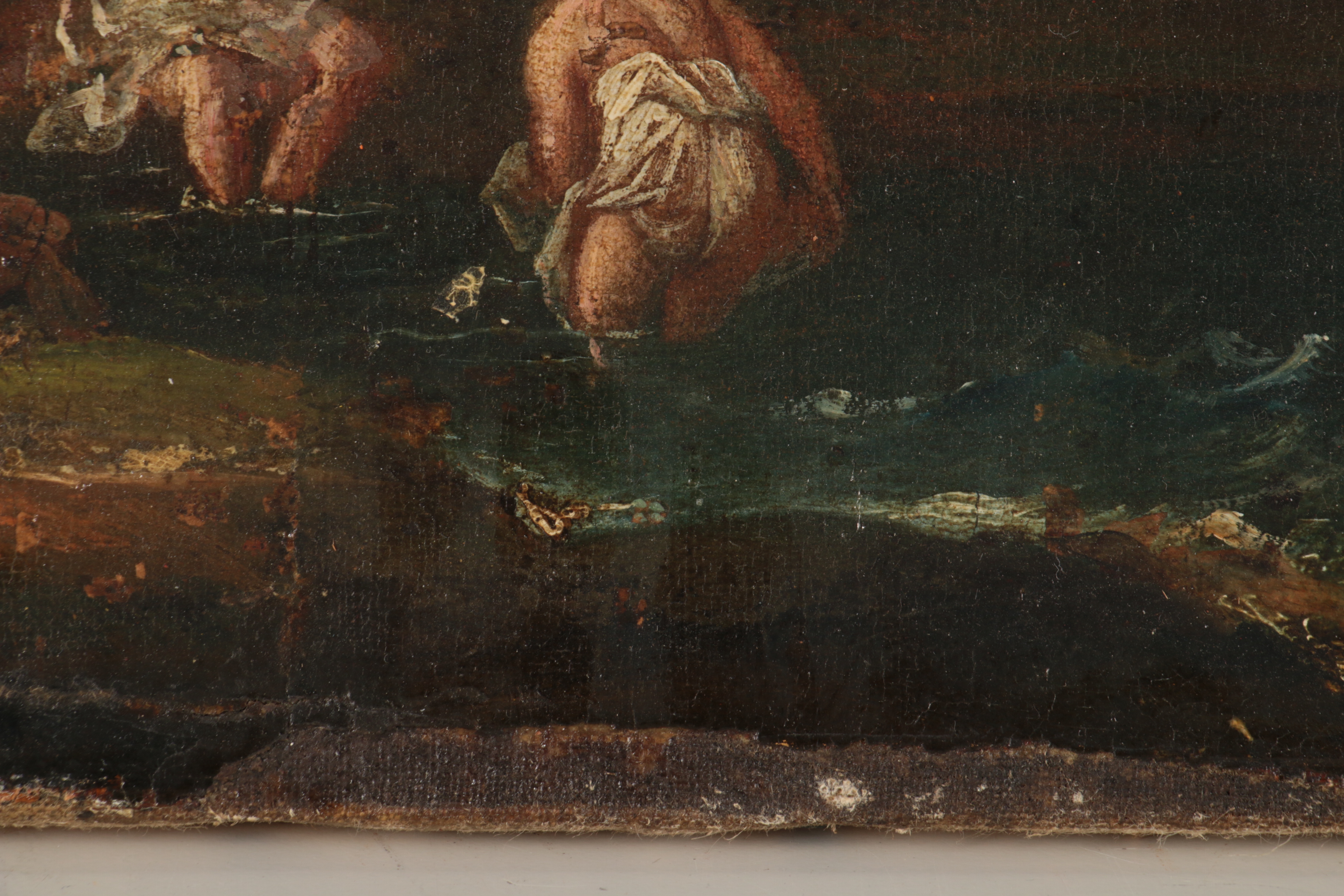 School of Nicolas Poussin Landscape Oil Painting, 17th Century