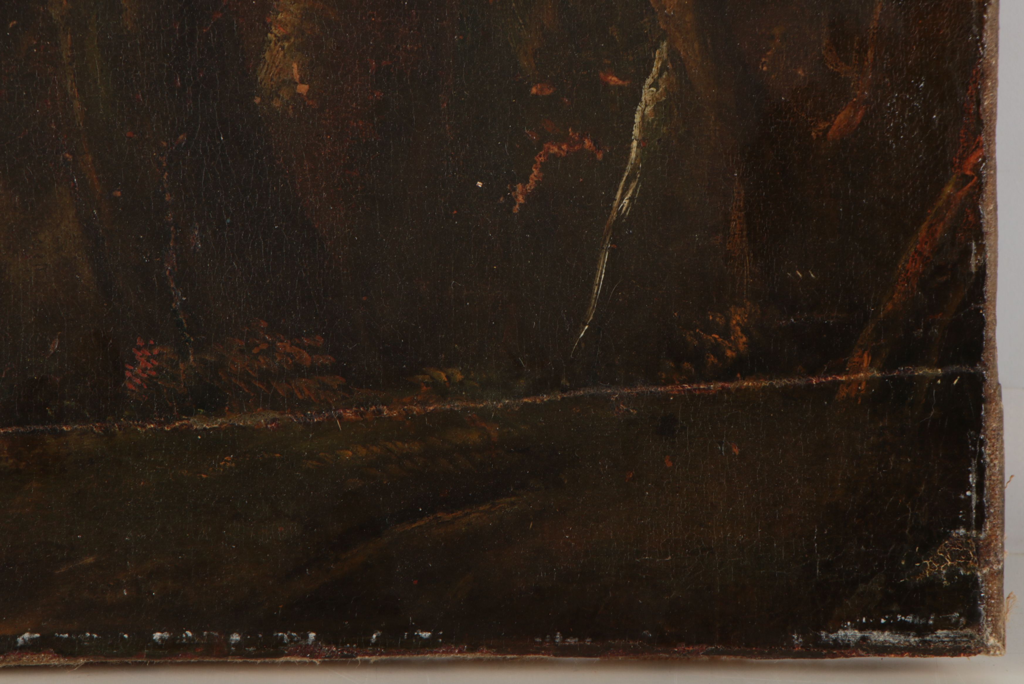 School of Nicolas Poussin Landscape Oil Painting, 17th Century