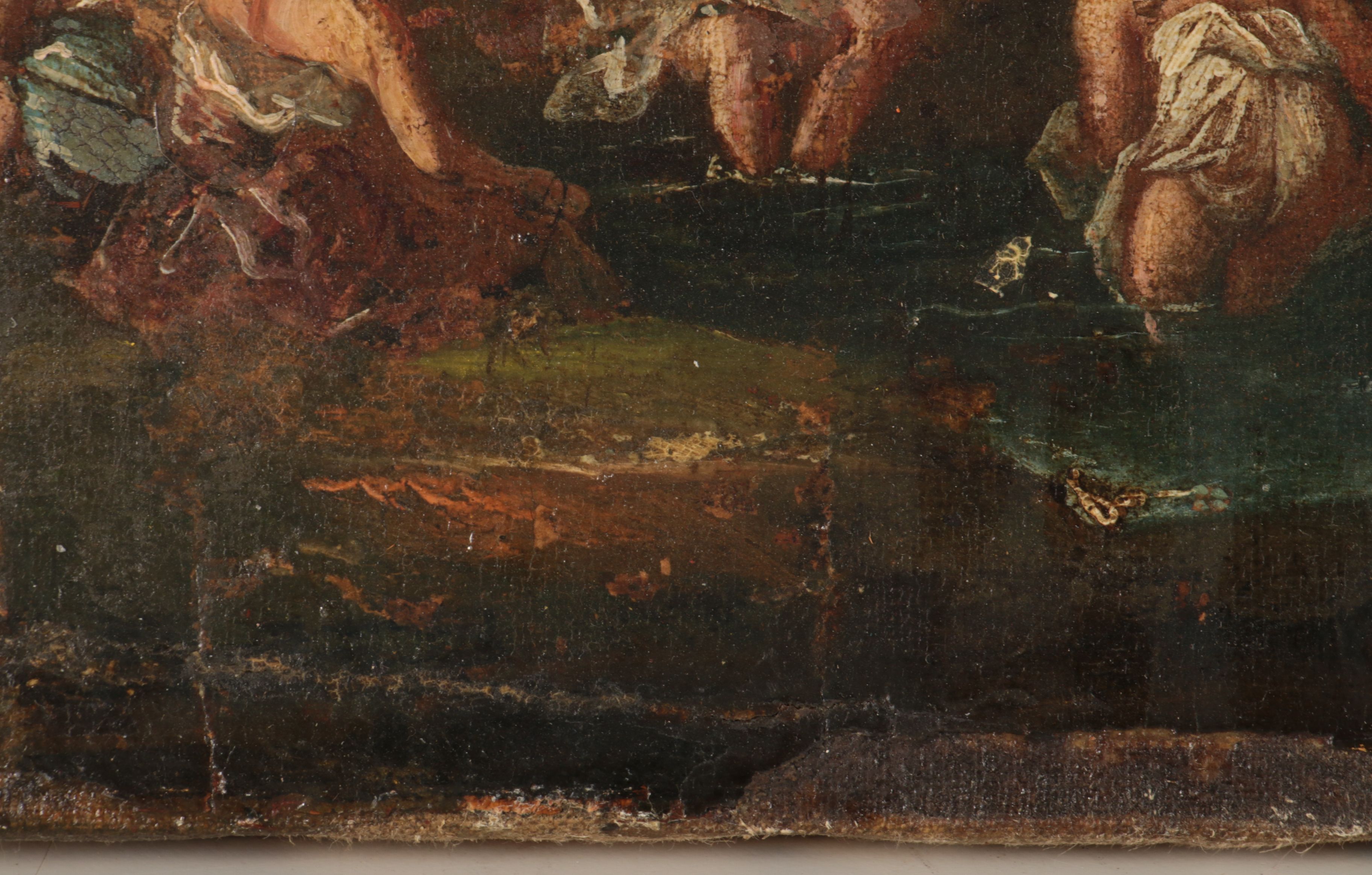 School of Nicolas Poussin Landscape Oil Painting, 17th Century