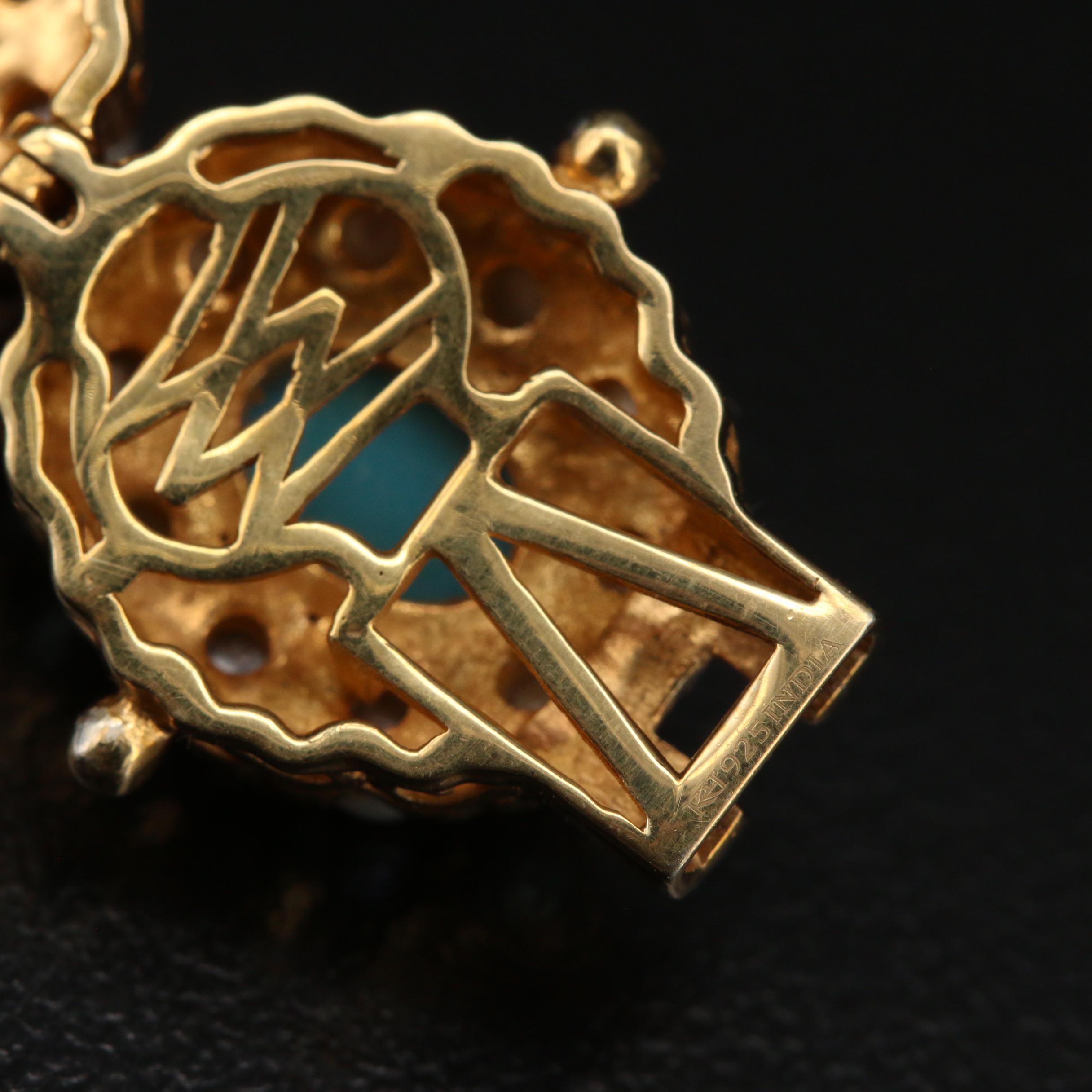 Sterling Turquoise and Pearl Link Bracelet